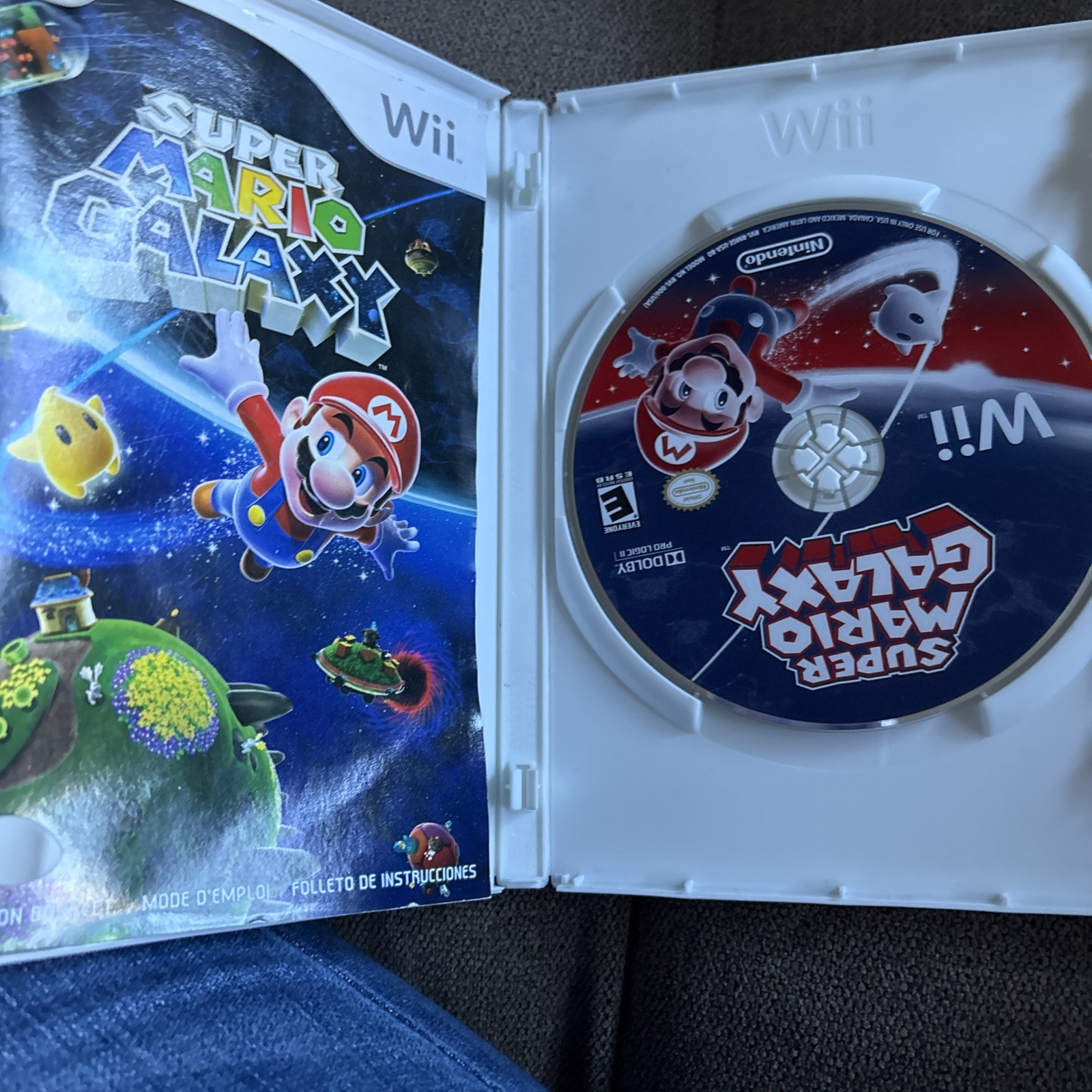 Super Mario Galaxy CIB Nintendo Wii Complete w/ Manual Tested Working. S2