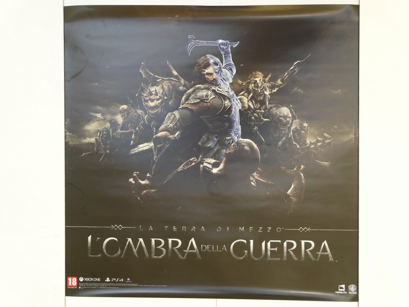 POSTER 77×80 cm MIDDLE EARTH THE SHADOW OF WAR OFFICIAL POSTER