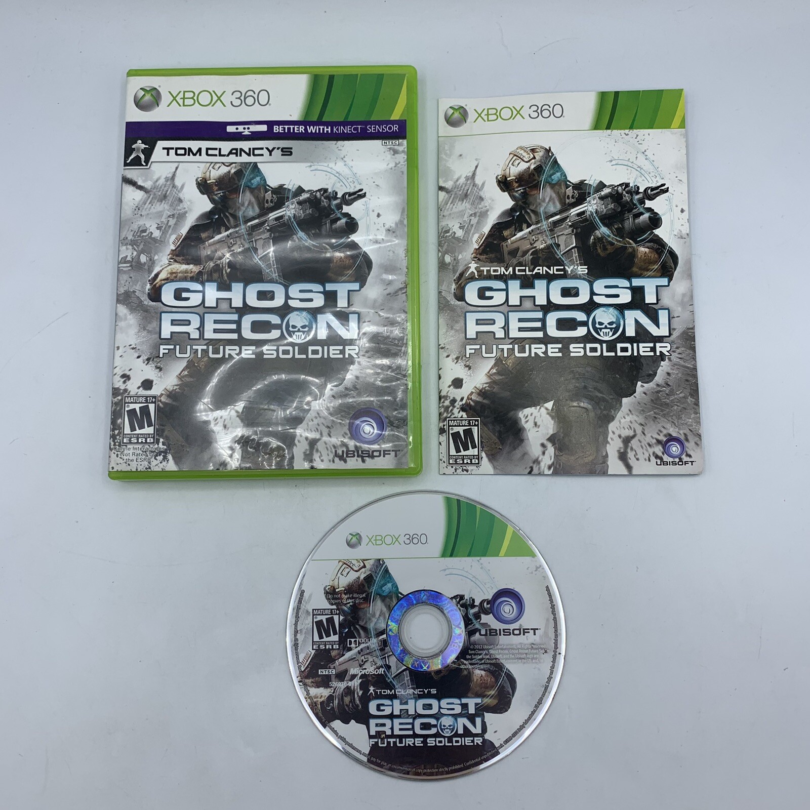 Rainbow Six Vegas 2 & Ghost Recon Future Soldier (Xbox 360) Lot Of 2