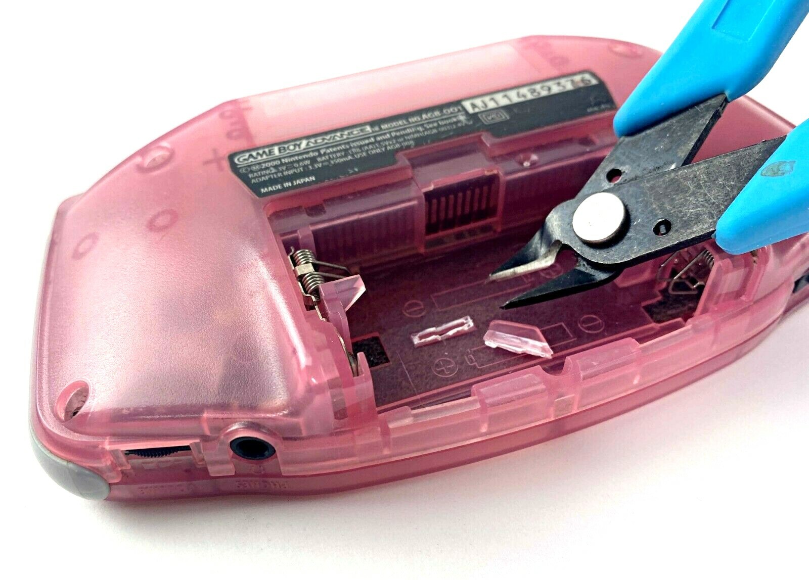 Gameboy Advance Rechargeable Battery Mod 1500mAh Li-ion USB-C for Game Boy GBA