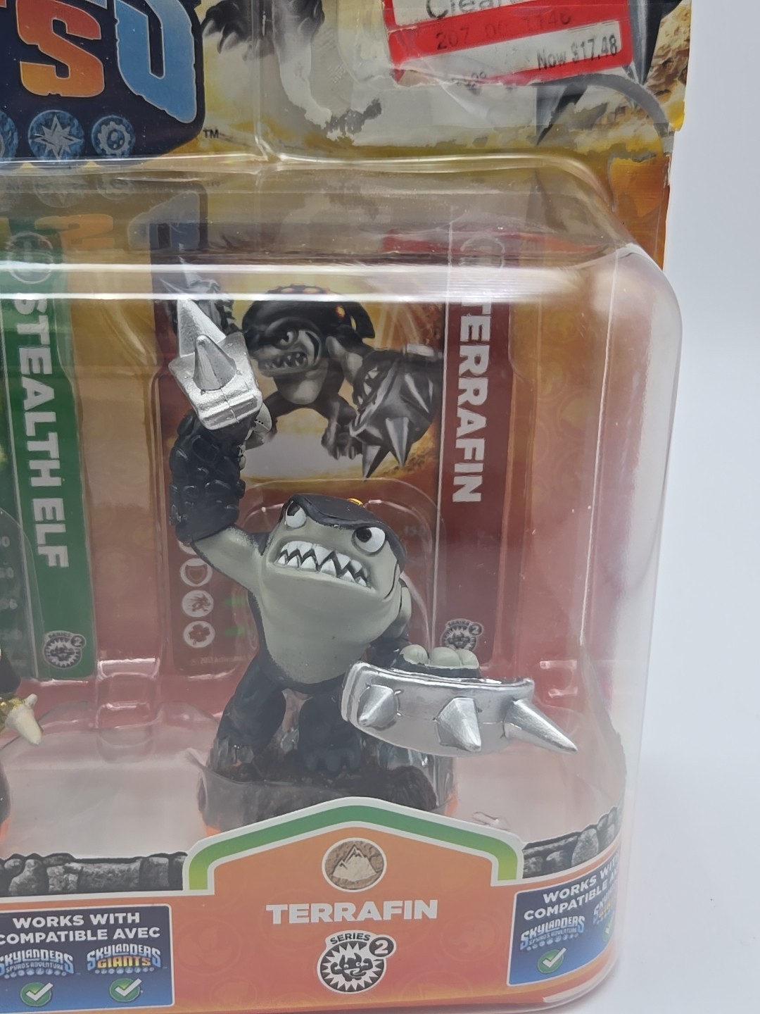 Skylanders Giants 3-Pack Stealth Elf, Terrafin Figures & Cards – Missing Eruptor