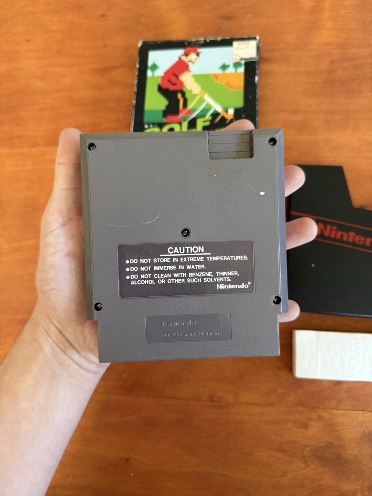 Golf (Nintendo NES) Matte Sticker 5-Screw w/ Hangtab CIB Complete & Tested