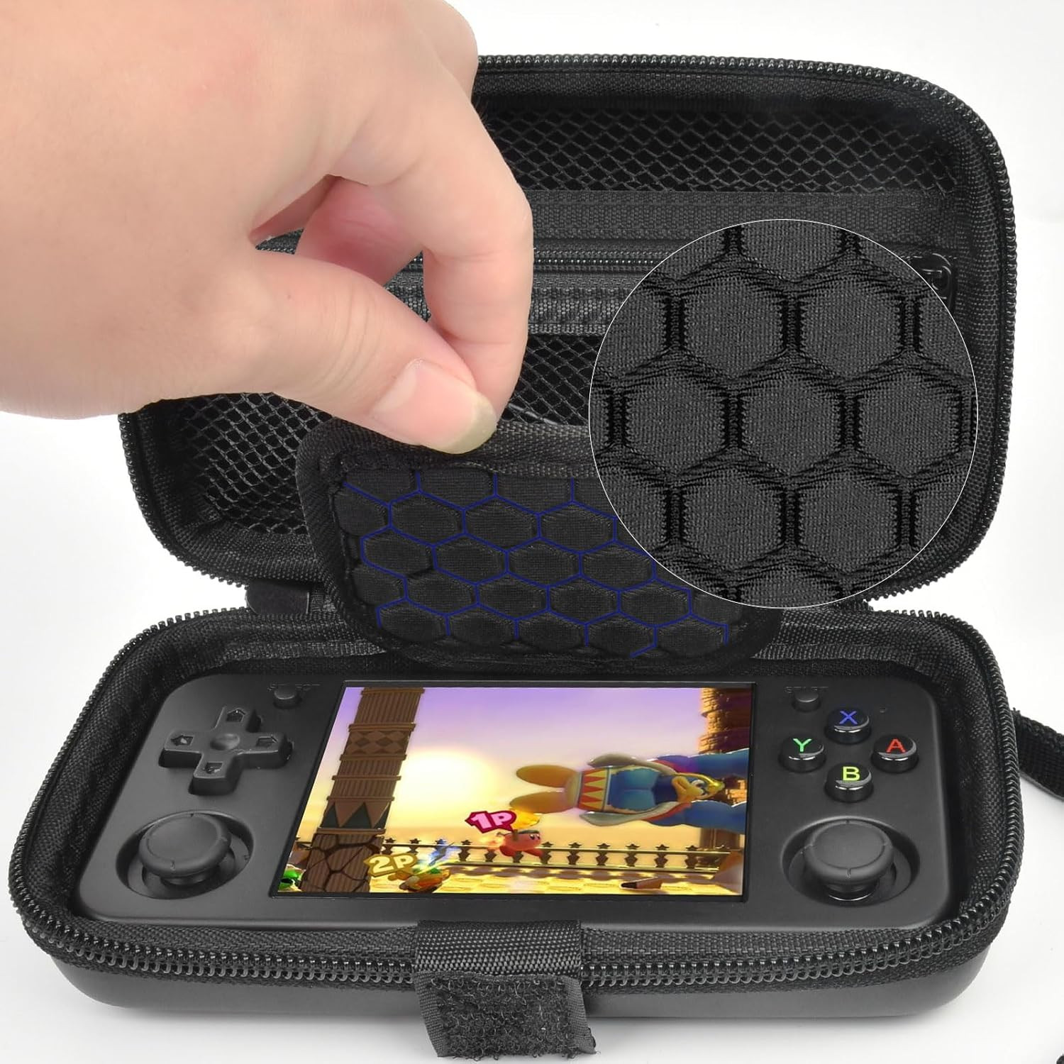 Case Compatible with RG35XX H Retro Game Console, Handheld Emulator Gaming Pl…