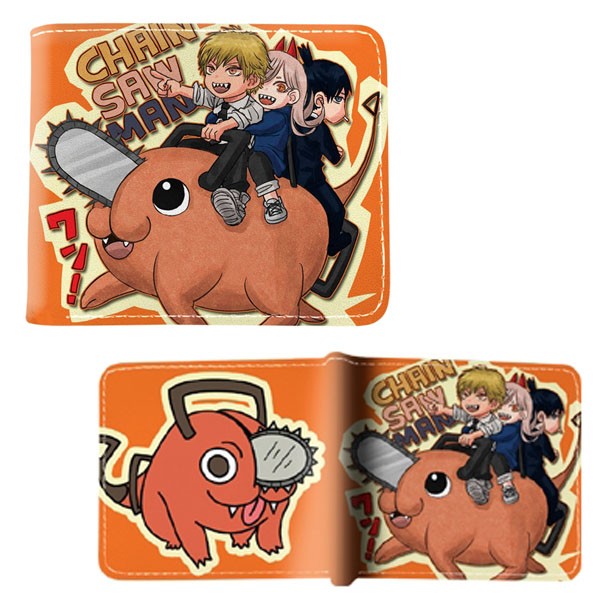 Chainsaw Man Bi-Fold Wallet – CHIBI POCHITA New (Chainsaw Devil Anime Billfold)