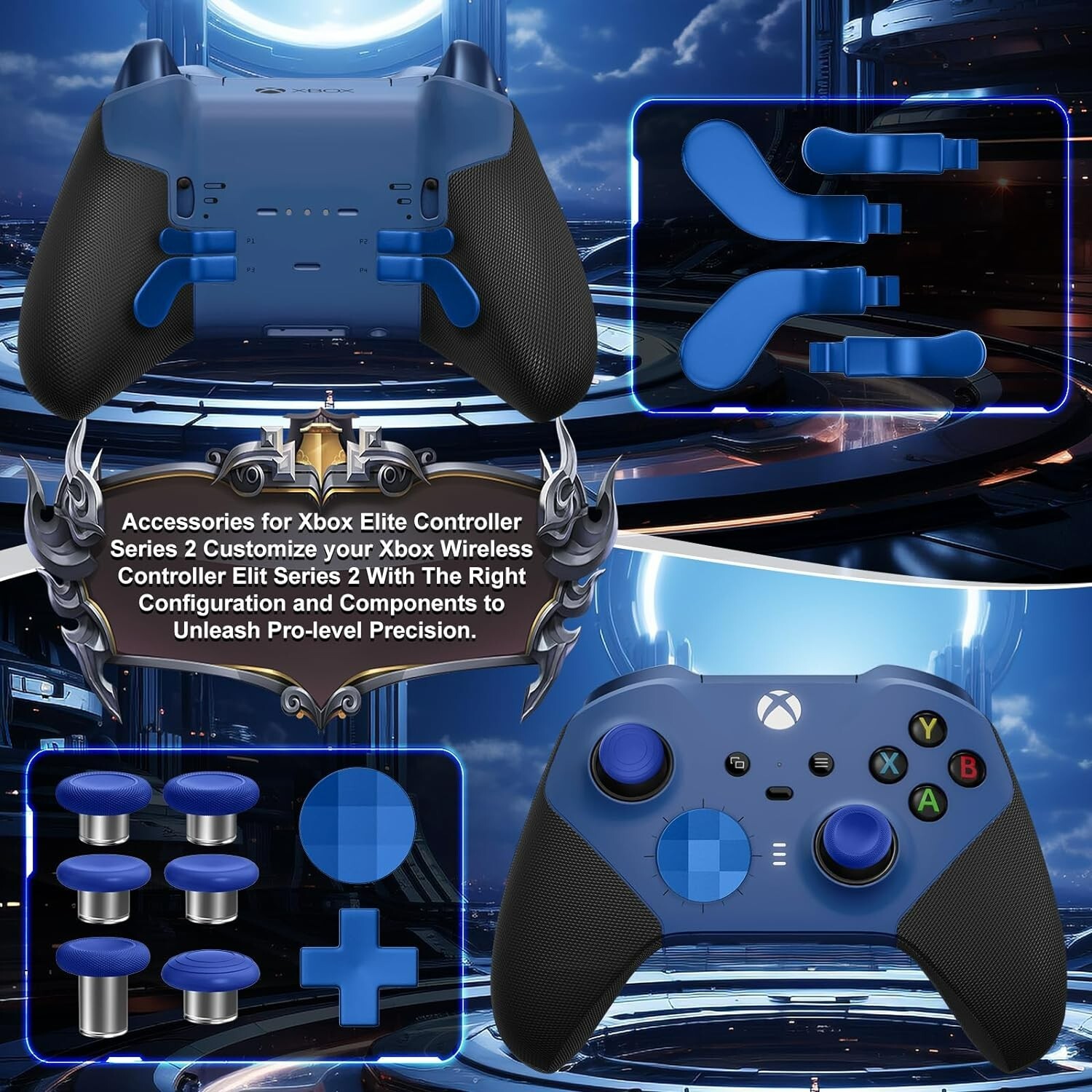 Metal Thumbsticks for Xbox One Elite Series 2, Elite Series 2 Core Controller Pa