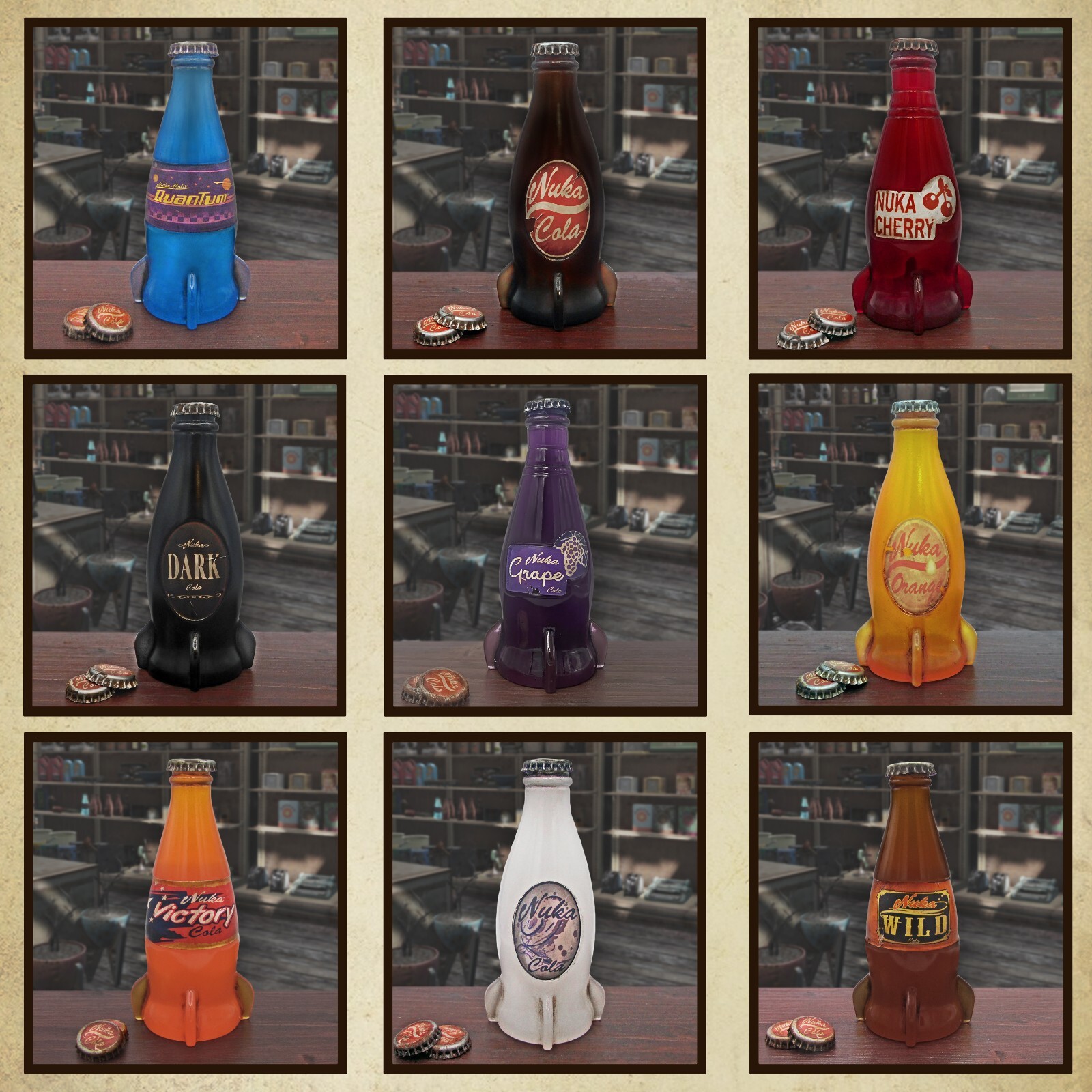Cola Quantum Cherry Dark Quartz Rocket Bottles Game Props – NEW BIGGER SIZE
