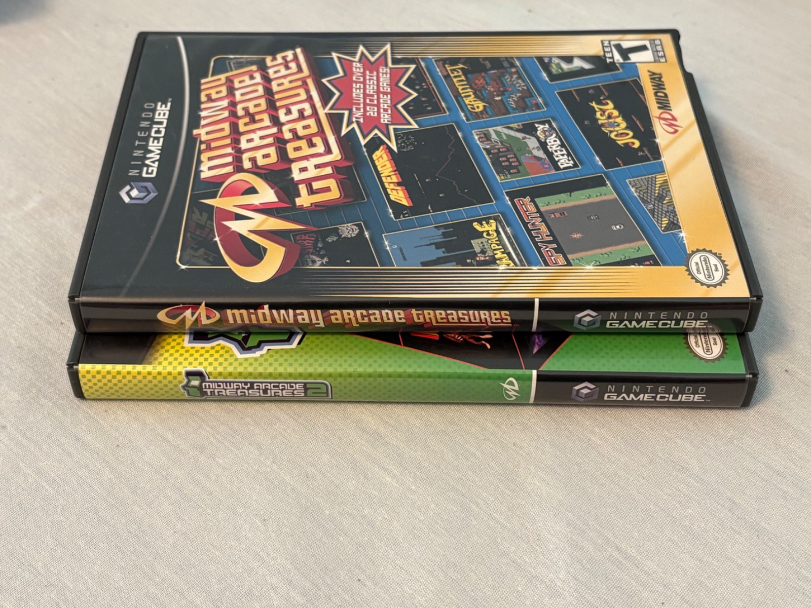 Midway Arcade Treasures 1 & 2 (Nintendo GameCube) CIB w/ Reg Cards – Minty Cond