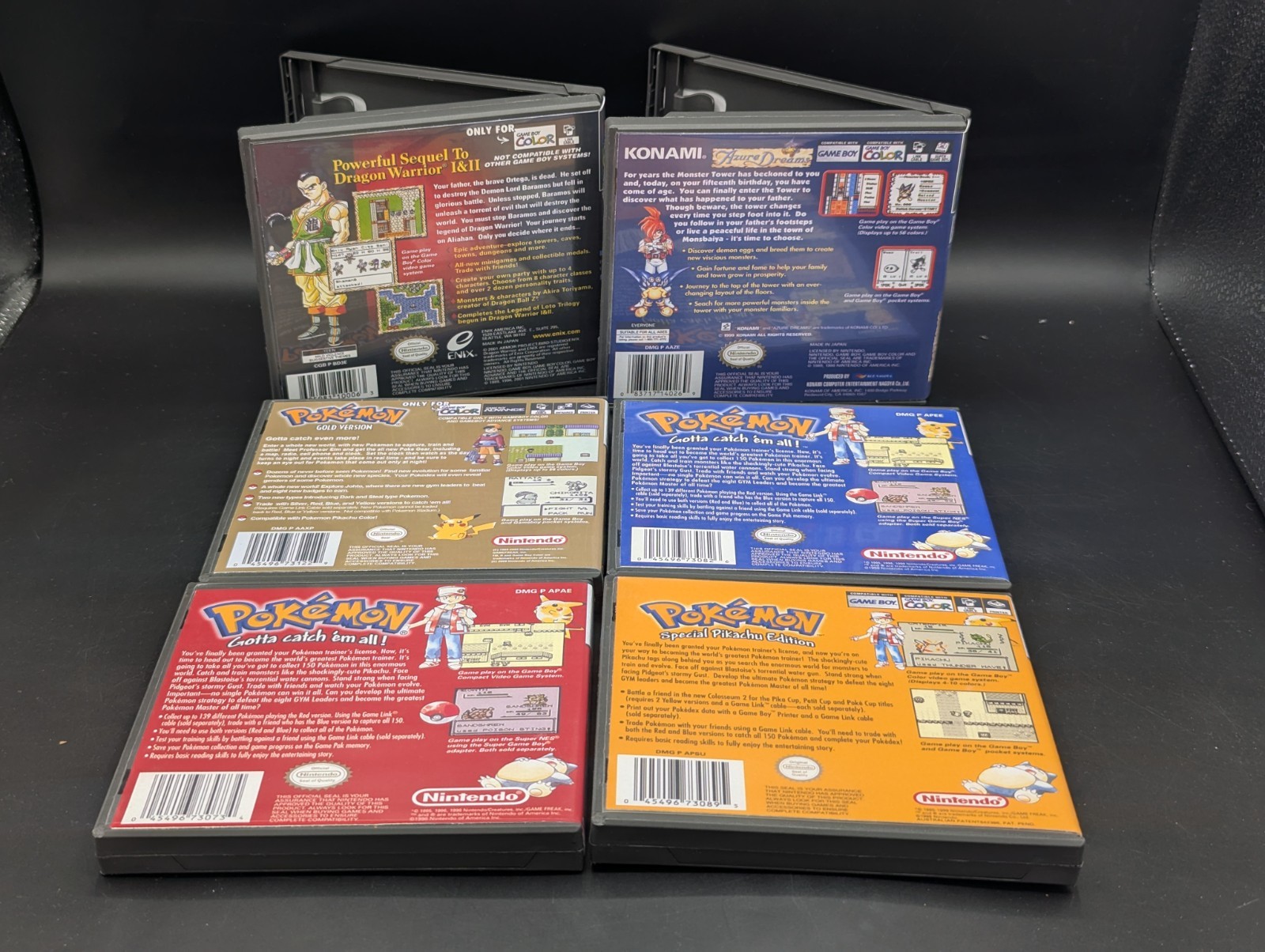 Nintendo Game Boy / Game Boy Color / Advance Cases – Game Not Included