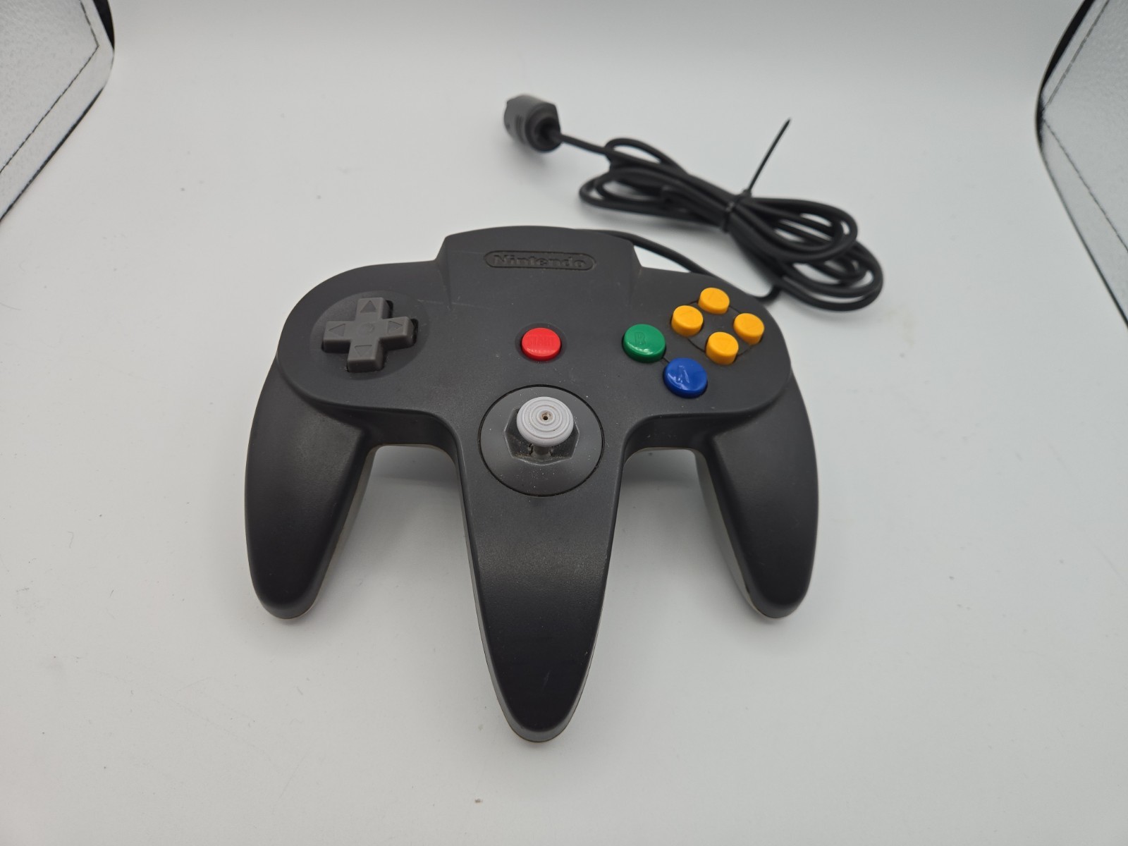 N64 Nintendo OEM 64 Controller Black And Gray Nintendo 64 NUS-005 3E