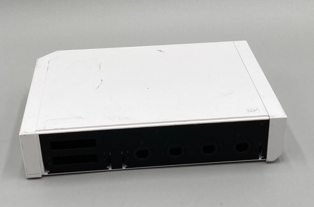 Nintendo Wii RVL-001 Home Console White + 2 Controllers/White Steering Wheel C