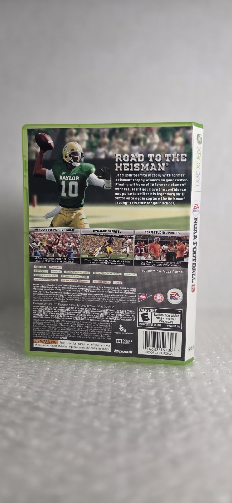 NCAA Football 13 Microsoft Xbox 360 2012 Complete In Box CIB Tested EA Sports