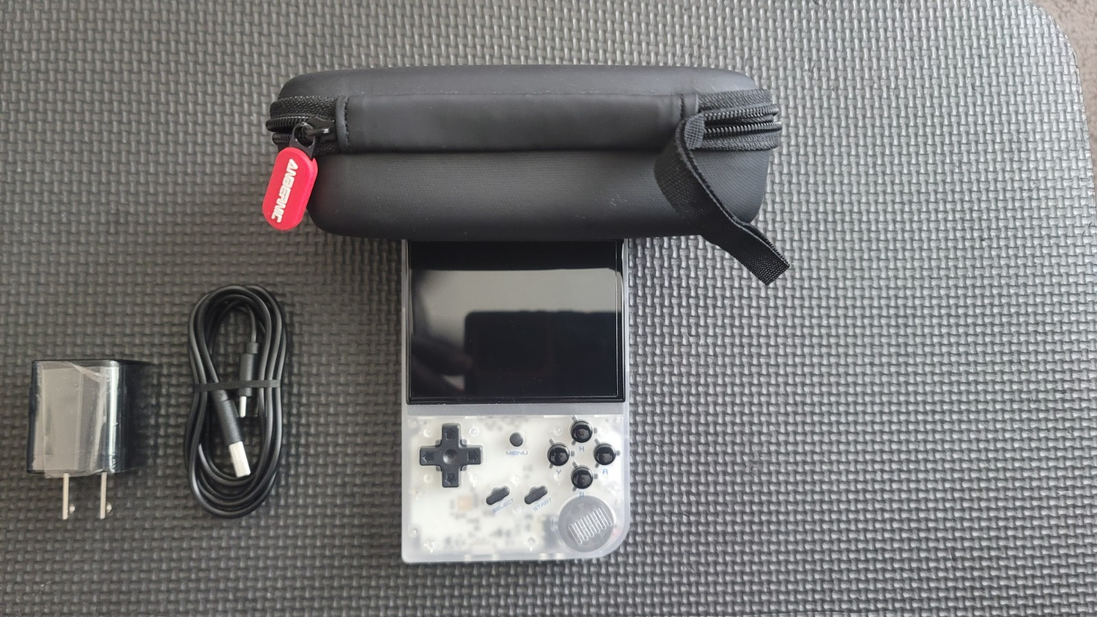 ANBERNIC RG35XX (CLEAR) 16GB GAME CARD (FREE BRICK) FRE CASE (GXRG)