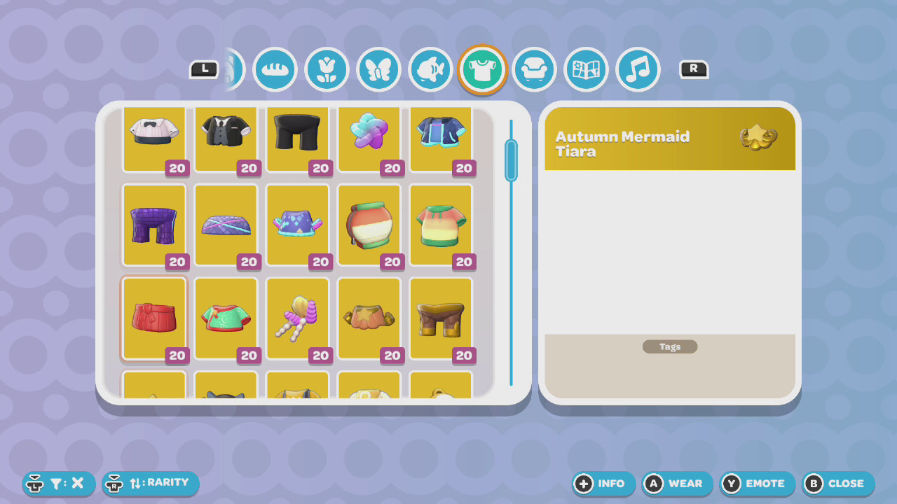 Hello Kitty Island Adventure Clothes 👗Any Item Nintendo Only