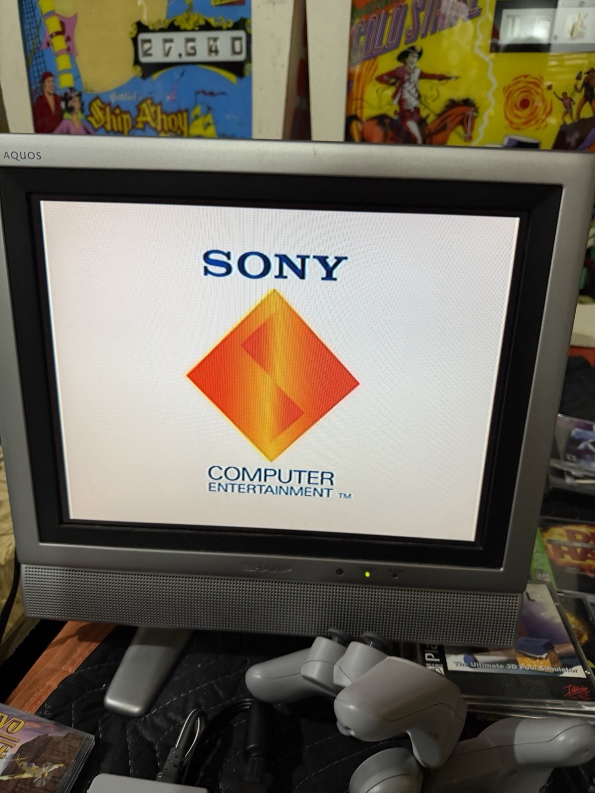 Sony Playstation PS 1 Dualshock Tested Console – With Box & Die Hard Game