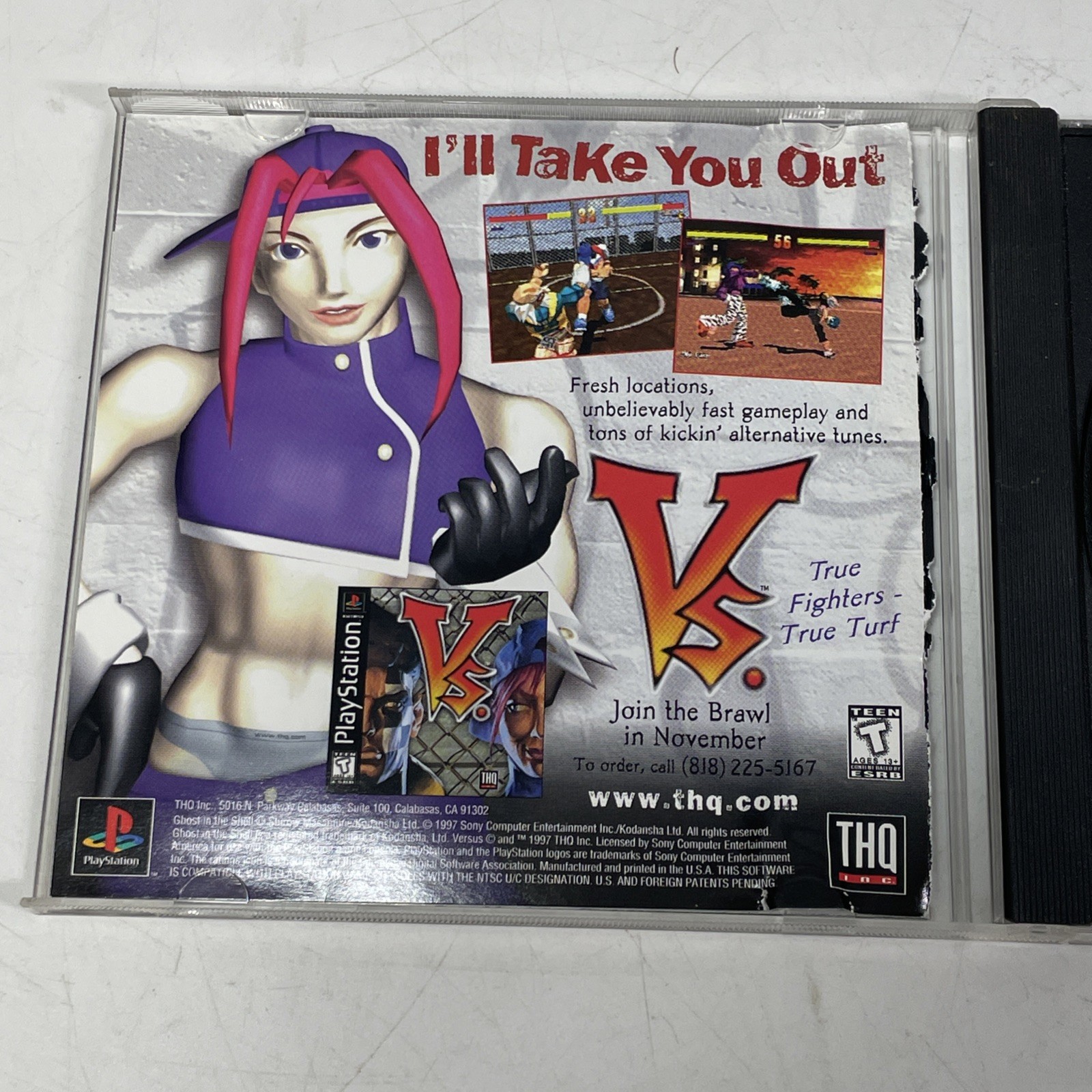 PlayStation Ghost in the Shell ps1 1997 Sony CD THQ Very Good