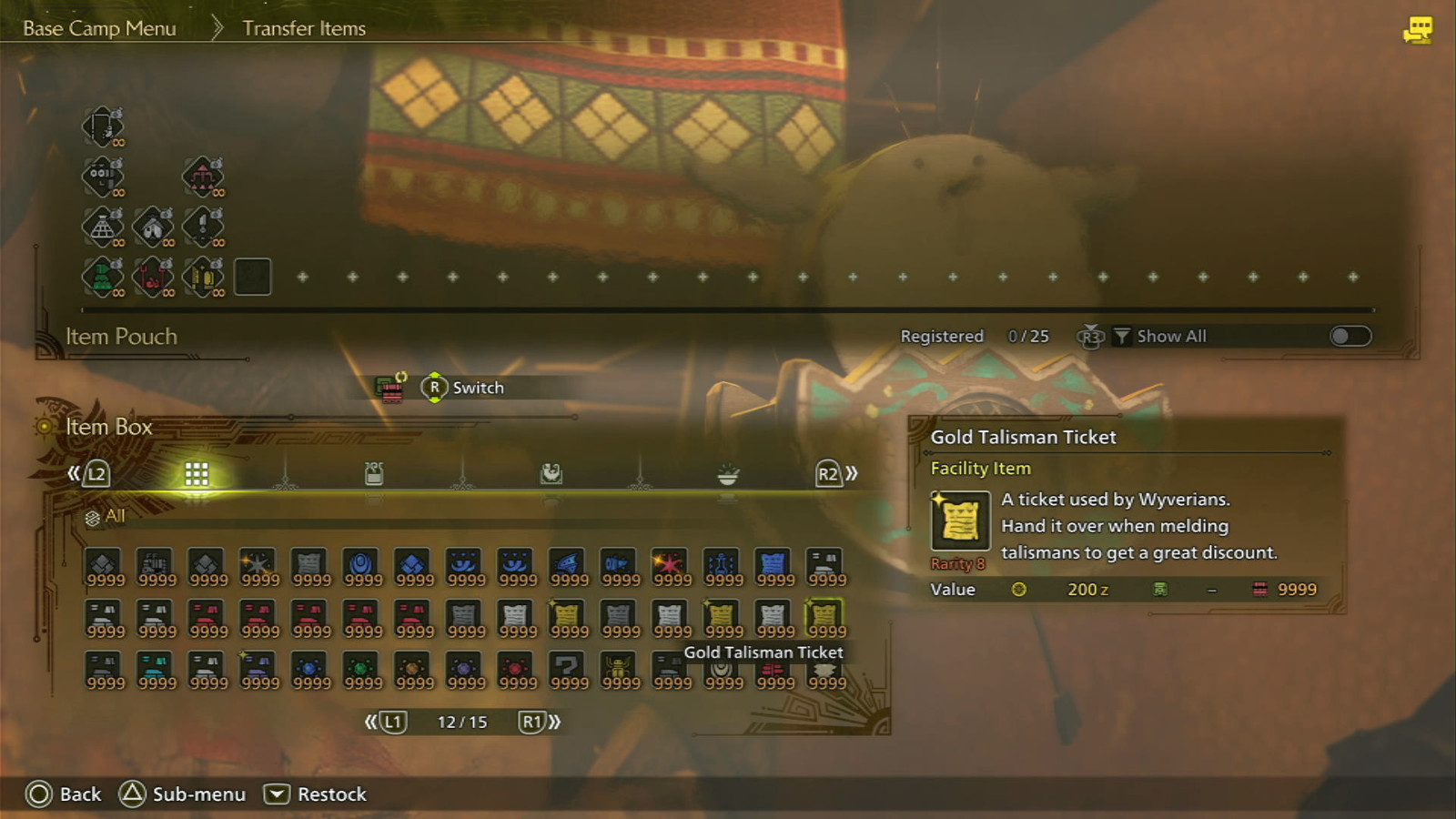 MH Wilds Max Zenny+All Items+MAX Materials+HR 999 Title Update 1-4 ALL ITEMS PS5
