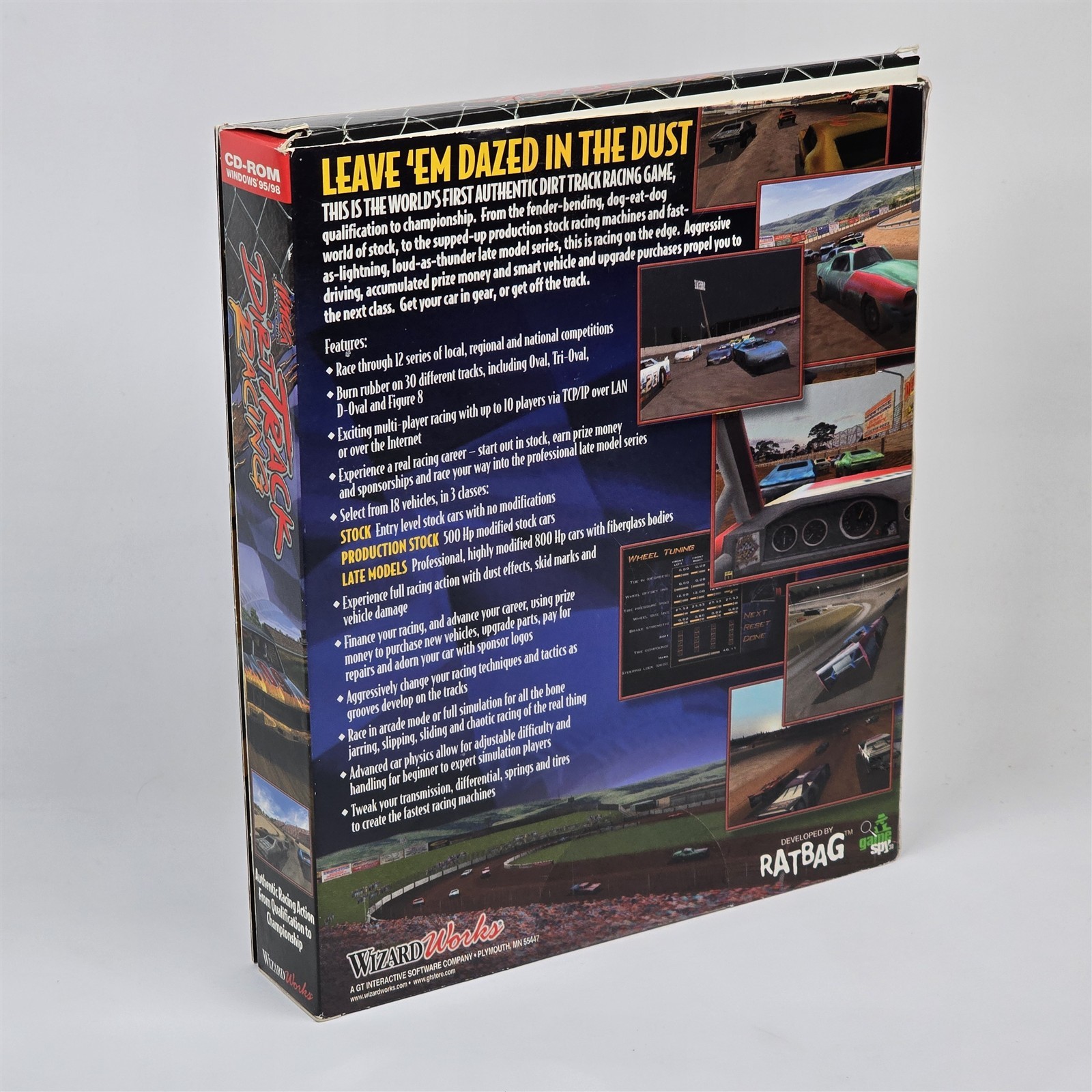 Dirt Track Racing (PC CD-ROM) BIG Box CIB COMPLETE
