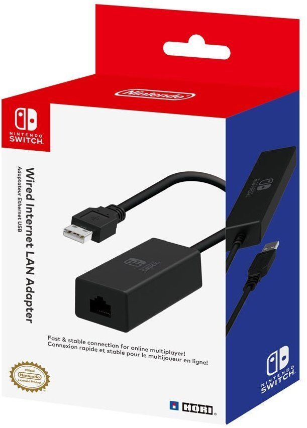 HORI Official Nintendo Switch and Switch OLED Wired Internet LAN Adapter