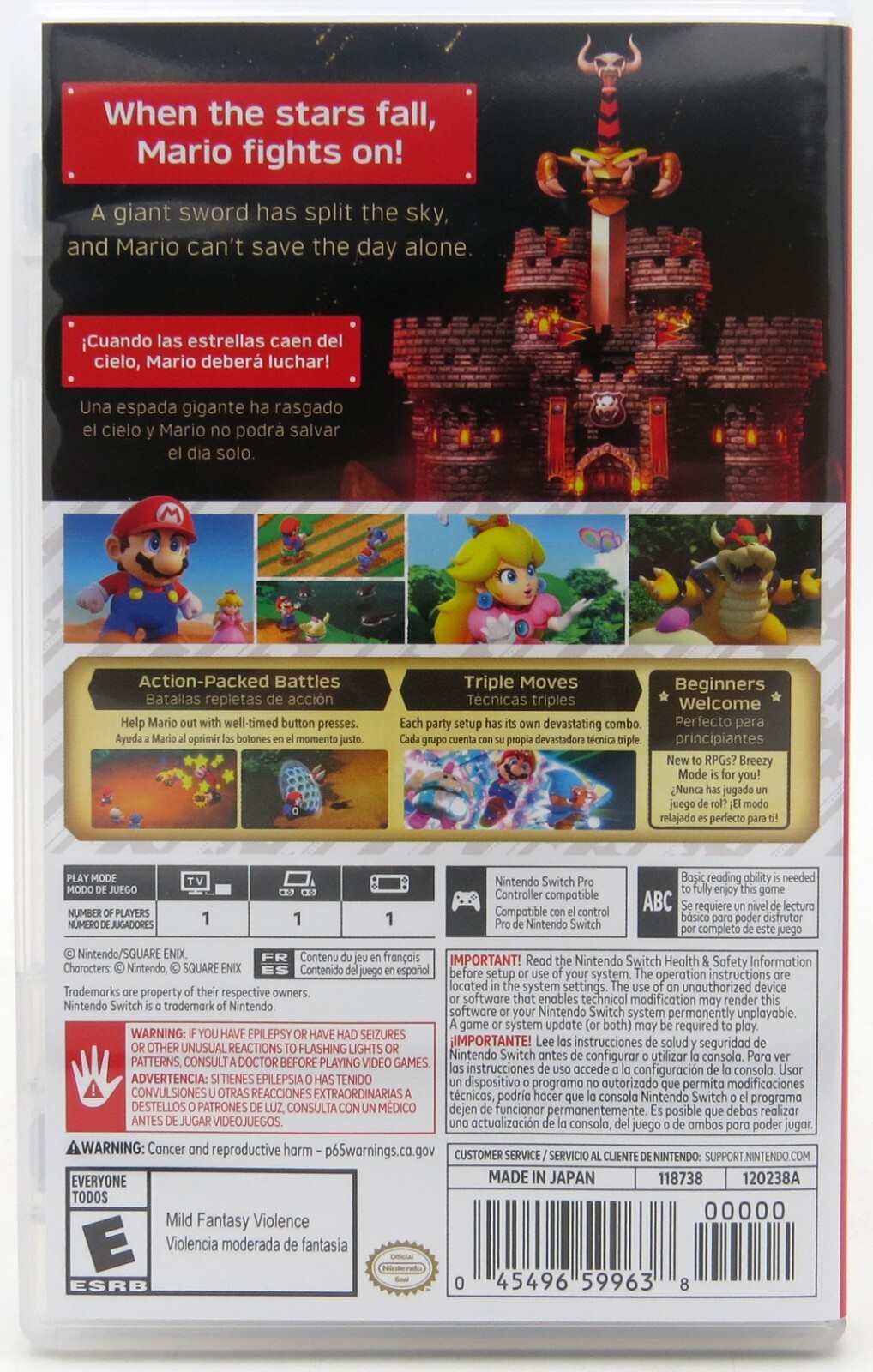 Super Mario Bros RPG – Nintendo Switch In Original Package Physical Game