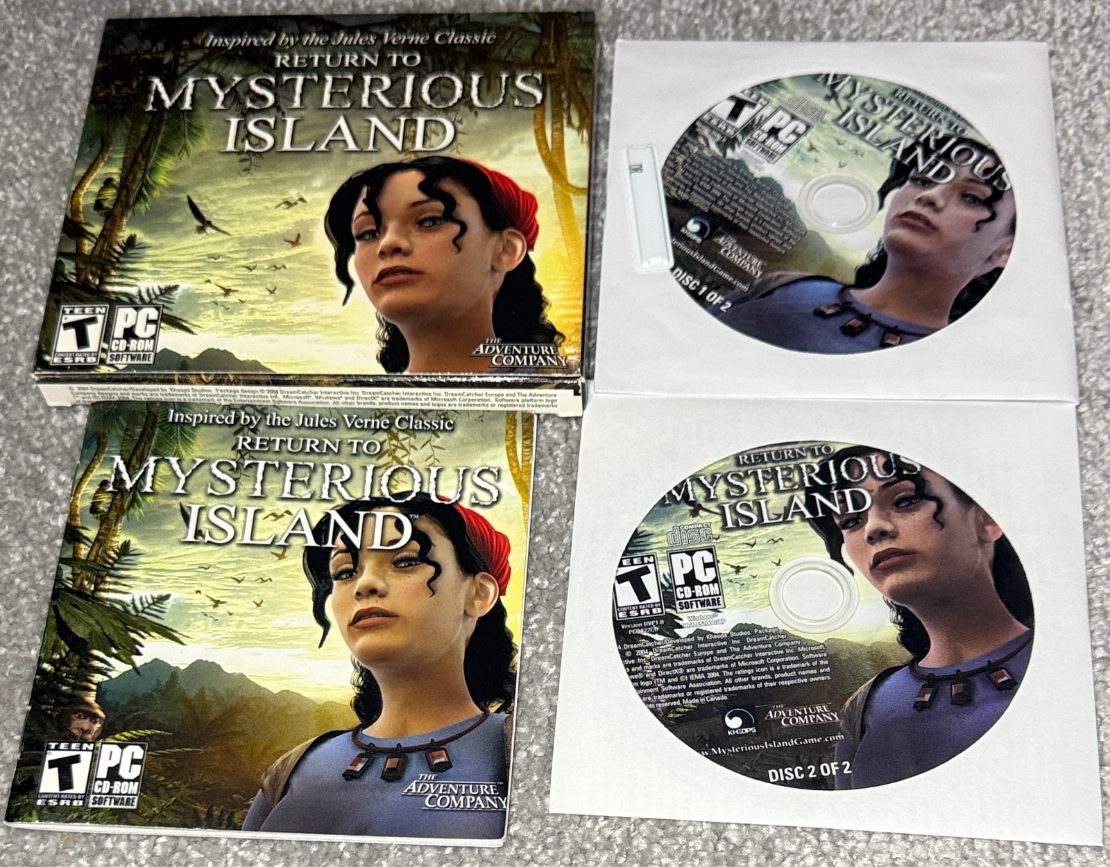 Return to Mysterious Island Jules Verne PC Game The Adventure Company 2004