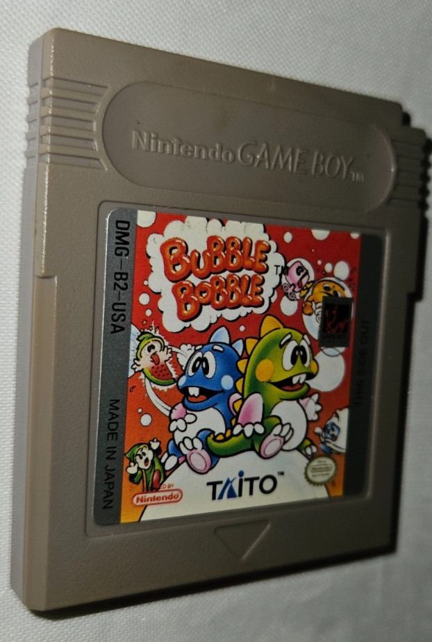 Bubble Bobble Cartridge Only Authentic Nintendo Game Boy DMG-B2-USA 1990 Taito