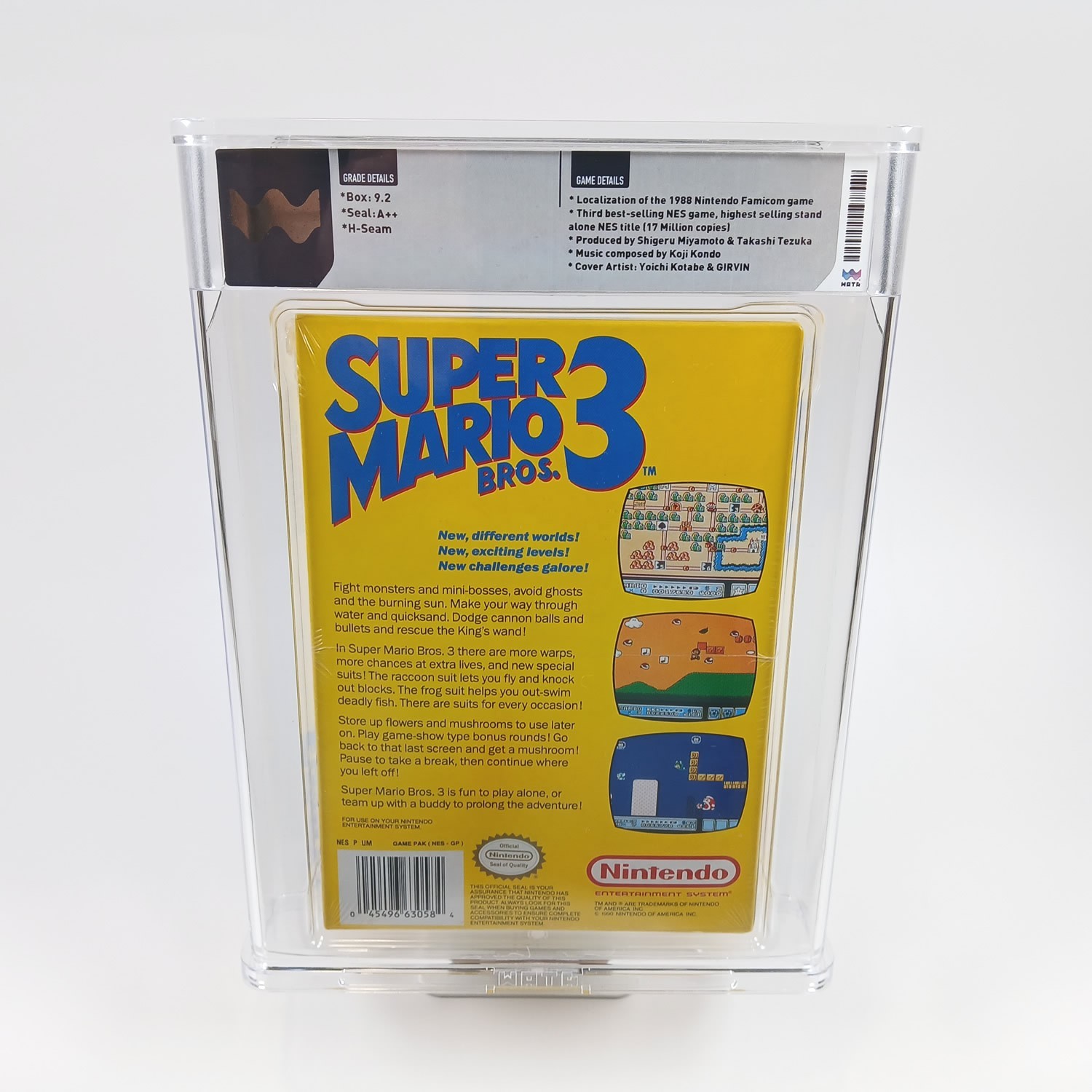 Super Mario Bros 3 Nintendo NES – FACTORY SEALED – Wata Graded 9.2 A++