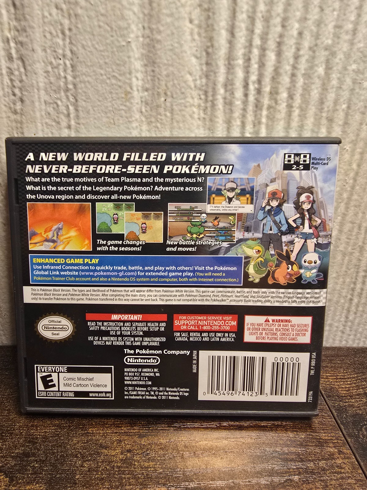 Pokemon black Nintendo DS Case/Manuals only – No Game