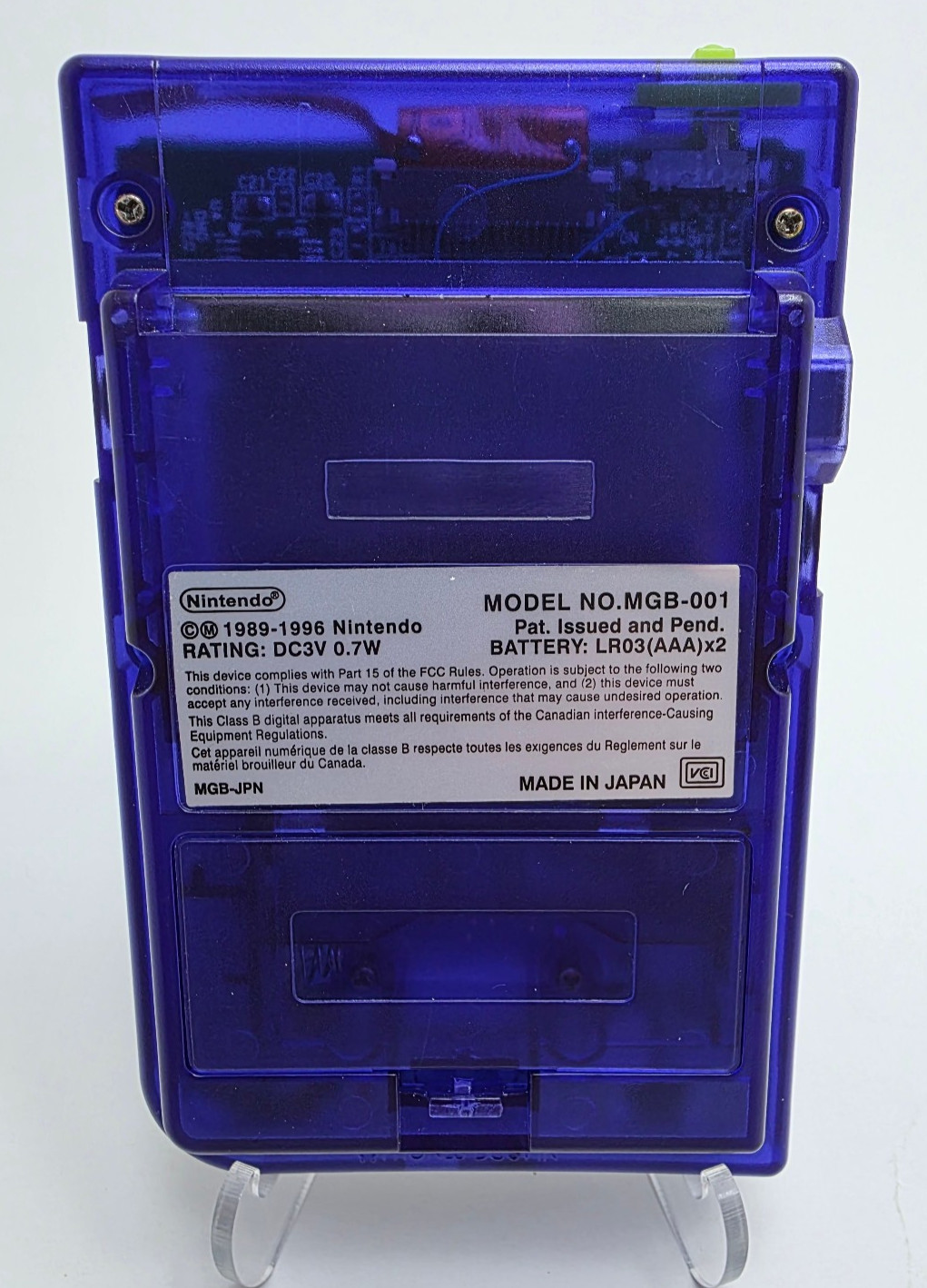 Midnight Purple- Gameboy Pocket -W IPS Screen Mod- New Shell New Buttons -Tested