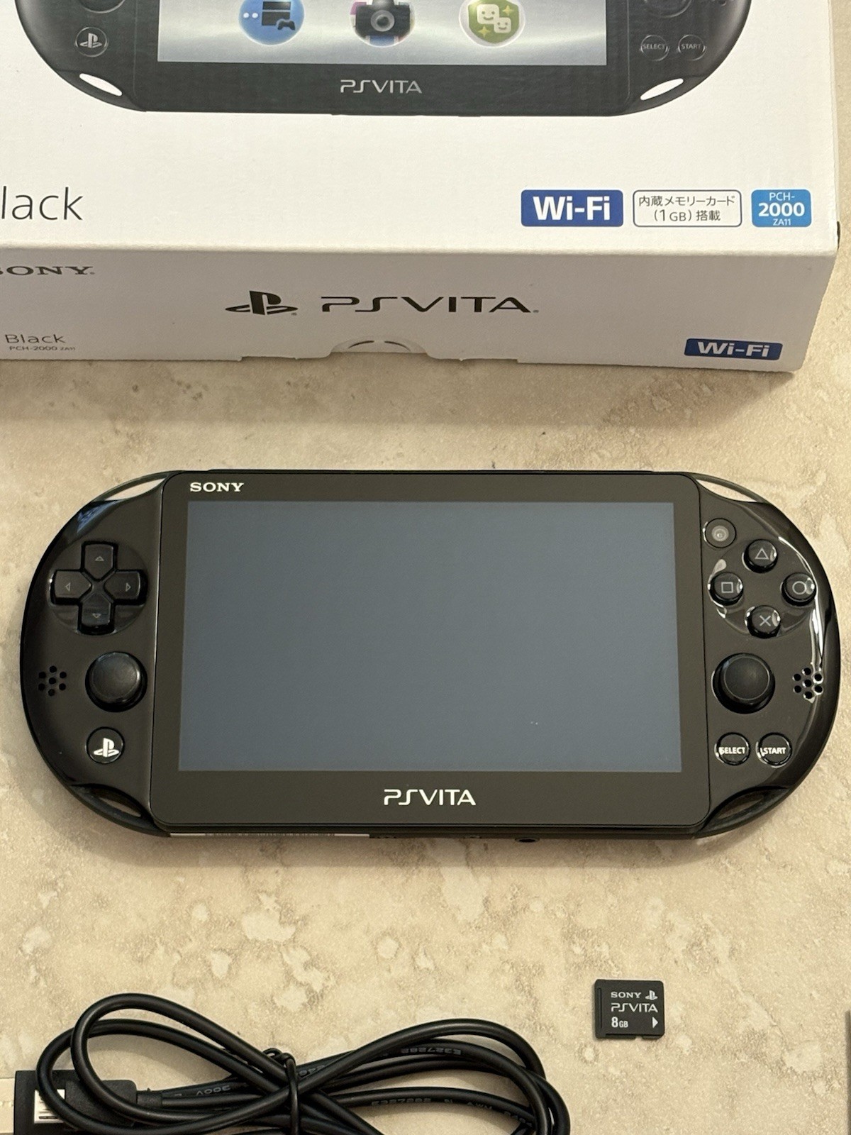 Sony PS Vita PCH-2000 Complete In Box – Black 8GB Very Good Condition
