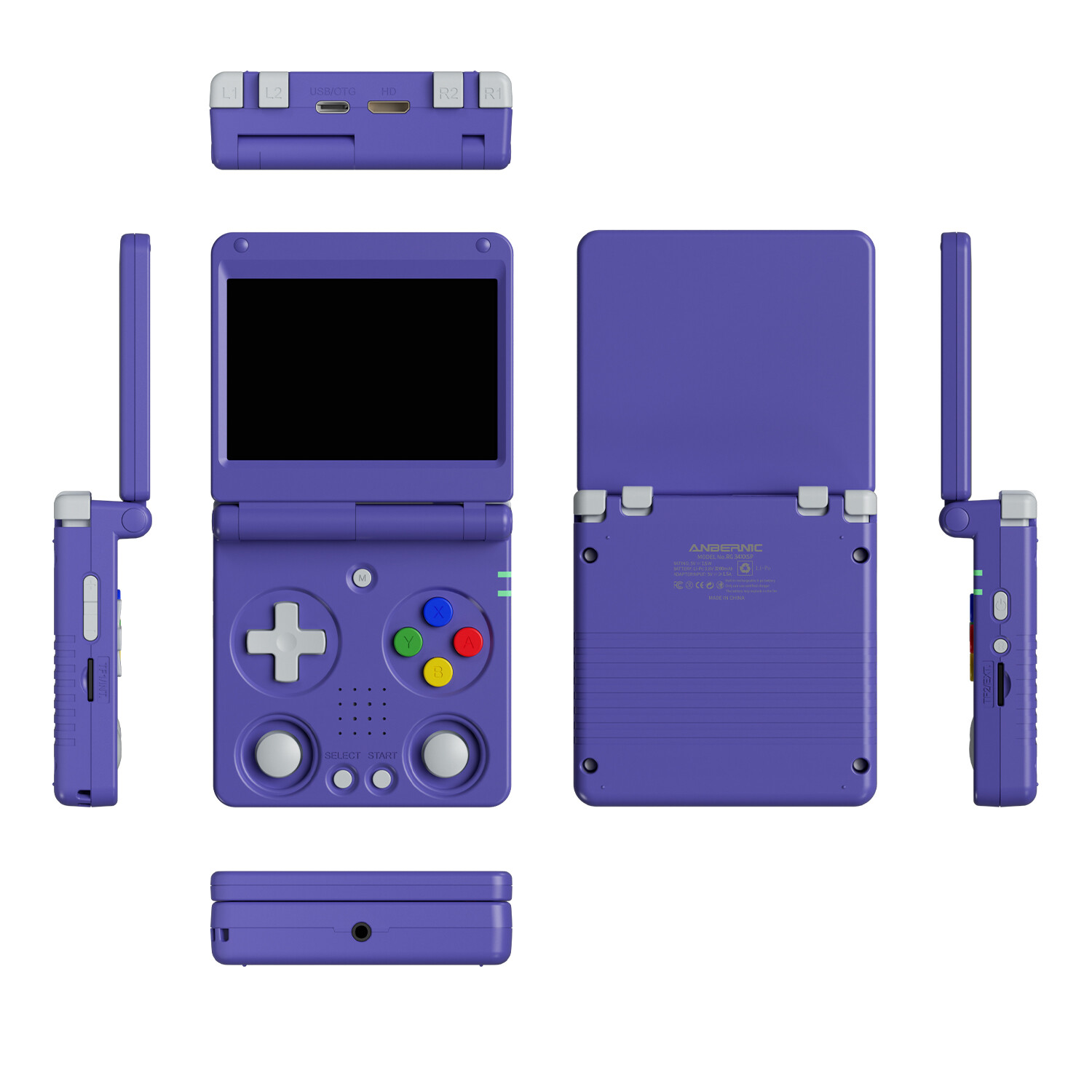 ANBERNIC RG 34XXSP Handheld Retro Game Console 3.4-inch H700 3300mAH Linux Gifts