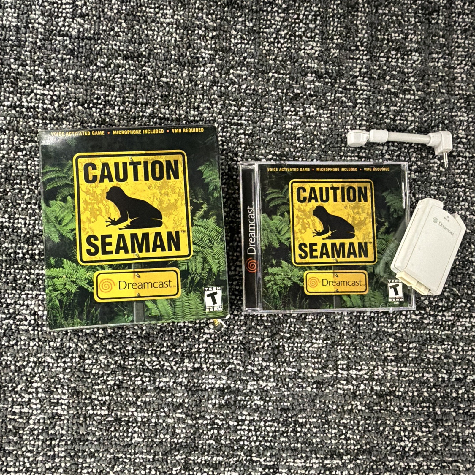 SEGA Seaman Sega Dreamcast Life Simulation Microphone + Manual T NTSC-U/C 1999