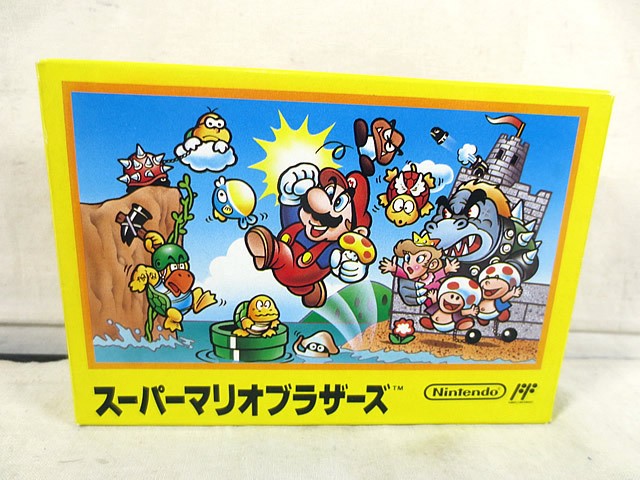 Super Mario Brothers 1 Bros W/Box Manual Famicom FC NES Retro Used Game NTSC-J