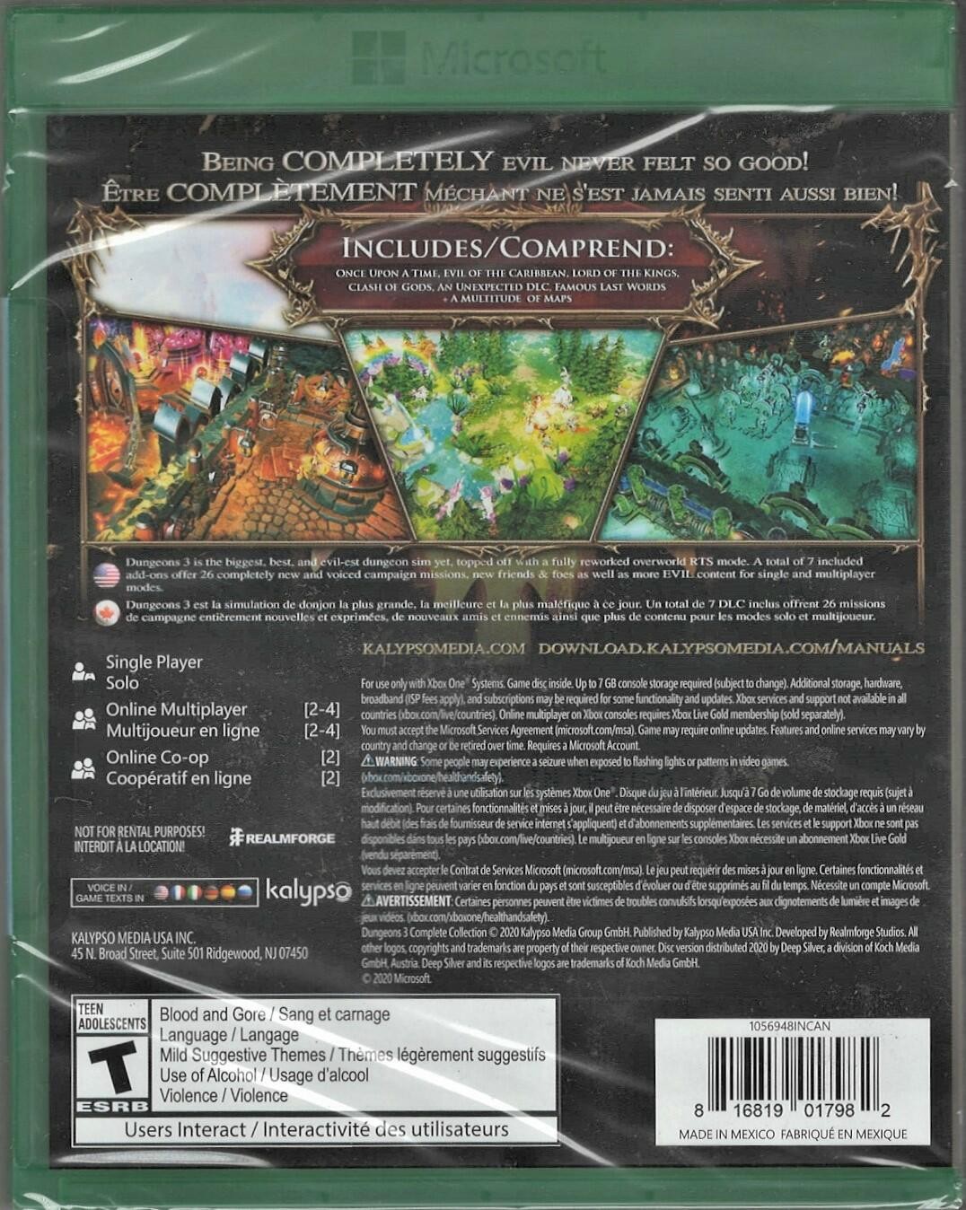 Dungeons 3 Complete Edition Xbox One (Brand New Factory Sealed US Version) Xbox