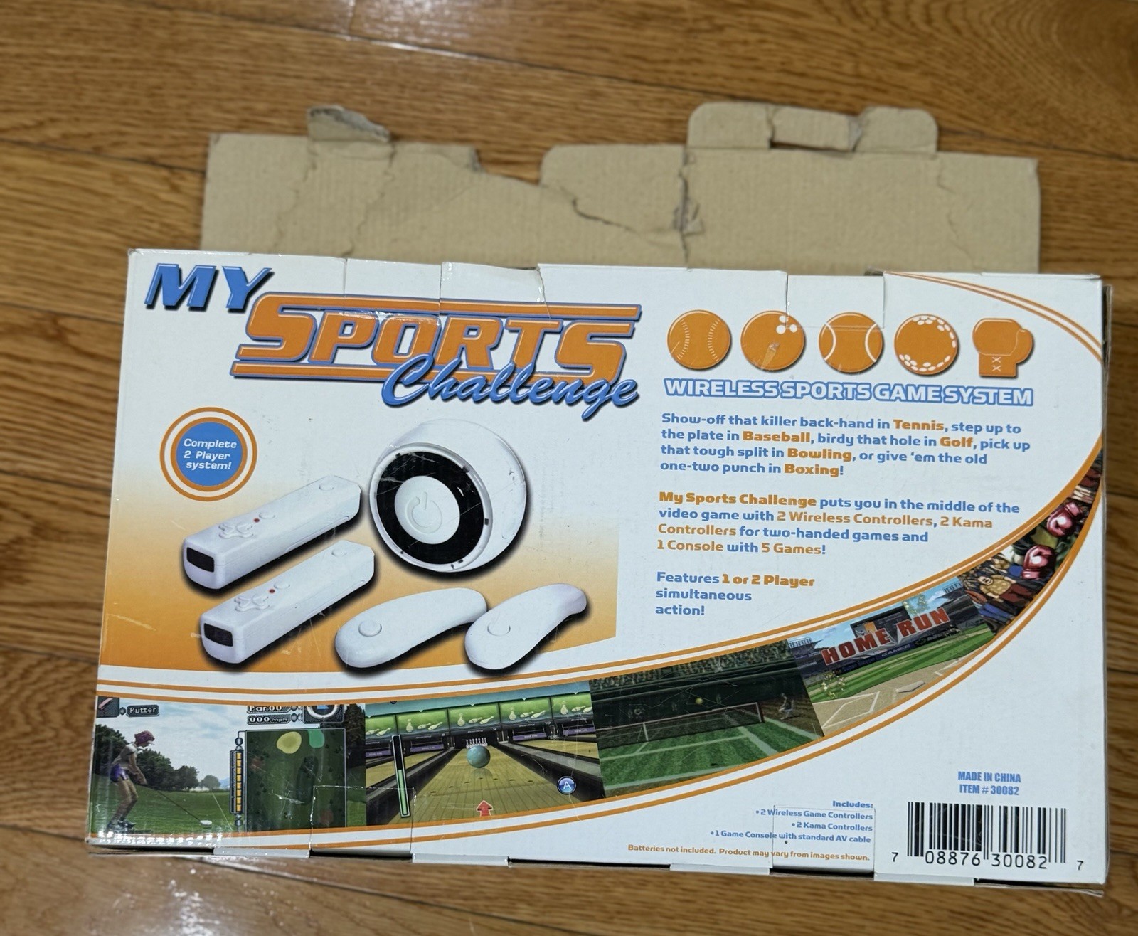 My Sports Challenge Wireless Sports Game System Five Games Set for 2 Players