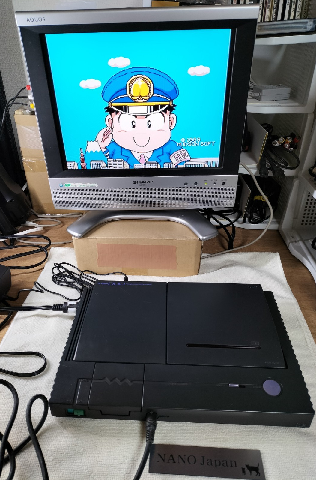 NEC PC Engine DUO Turbo Duo Console PI-TG8 HuCard＆CD working