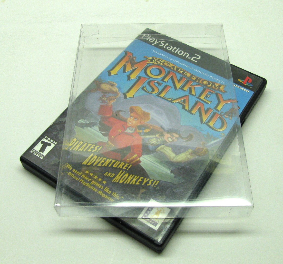 CLEAR PROTECTIVE BOX PROTECTORS SLEEVE CASE FOR SONY PLAYSTATION PS2 CIB GAME