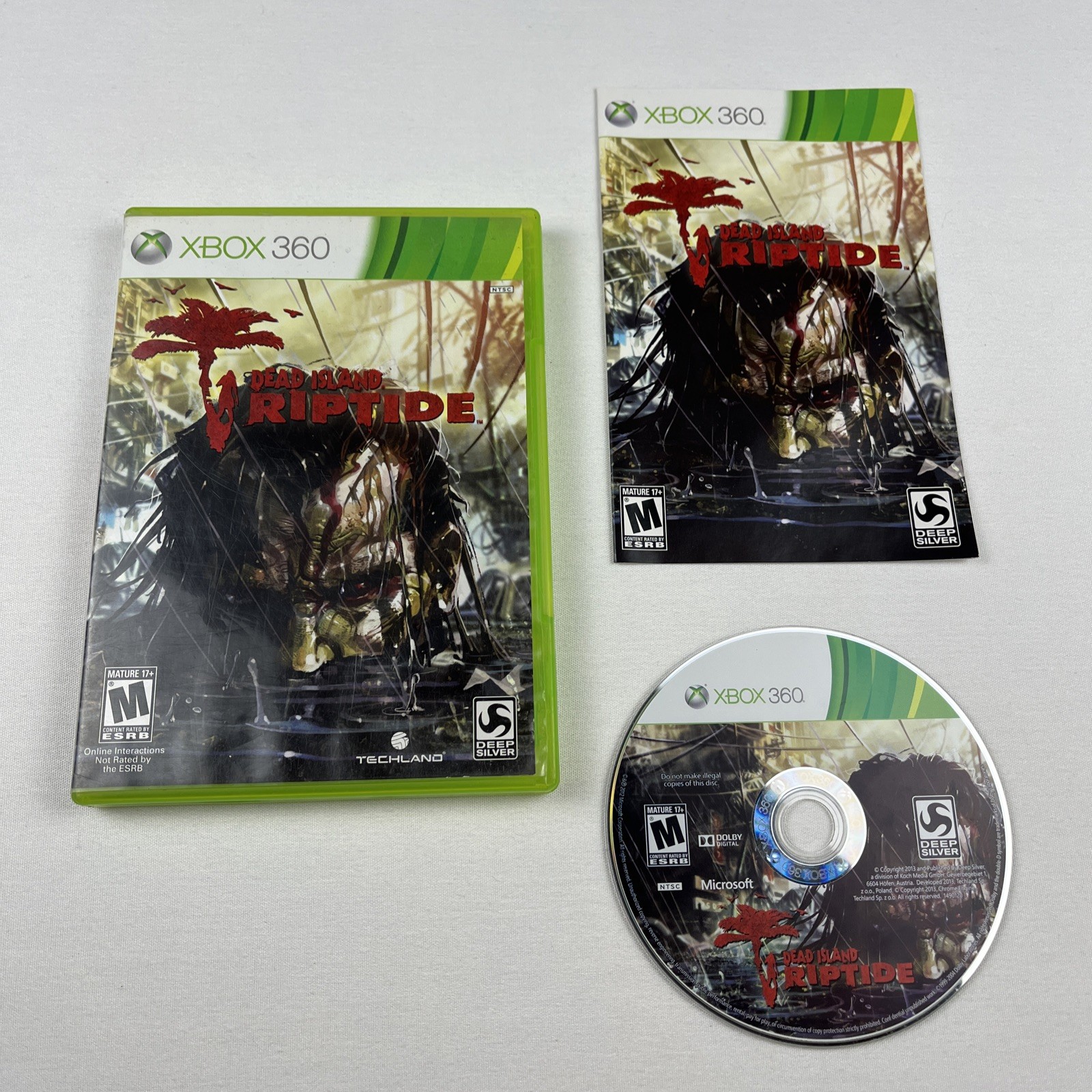Dead Island: Riptide (Microsoft Xbox 360, 2013) Tested Video Game CIB Complete