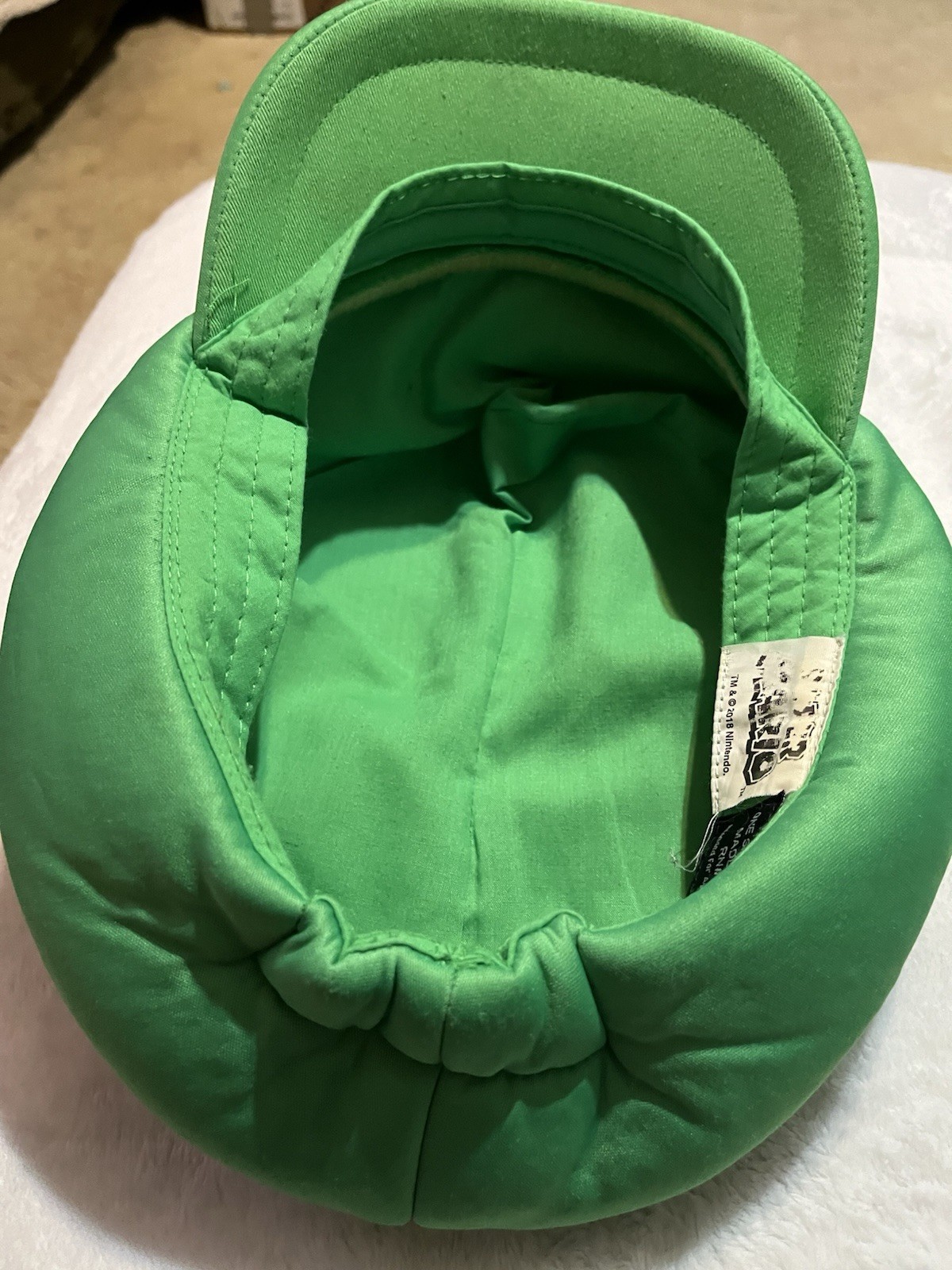 Nintendo Super Mario Series Luigi Green Hat Cap w/ L Patch Luigi Hat 2003