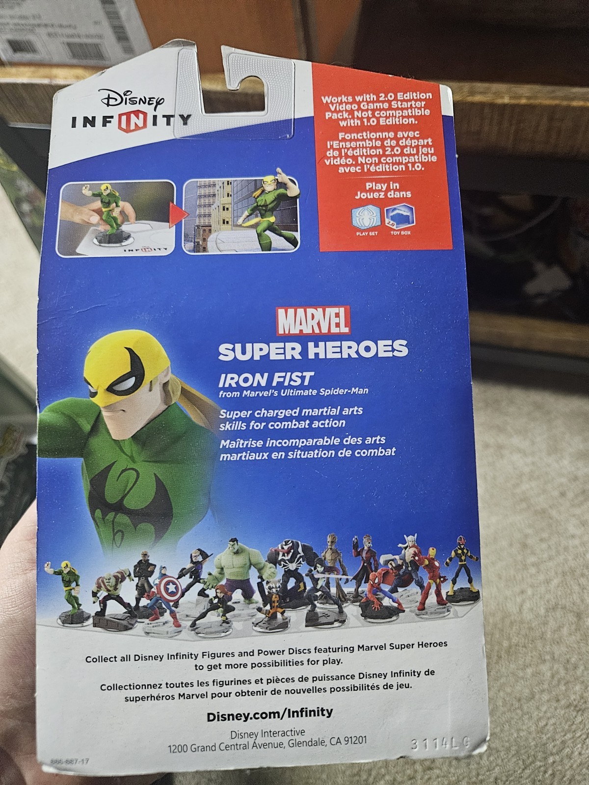 DISNEY INFINITY 2.0 FIGURE – IRON FIST – NEW