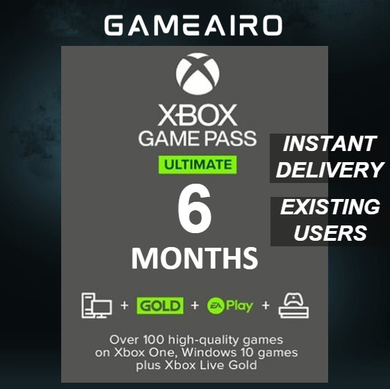 6 Months Xbox Game Pass Ultimate and Live Gold Membership FAST DELIVERY
