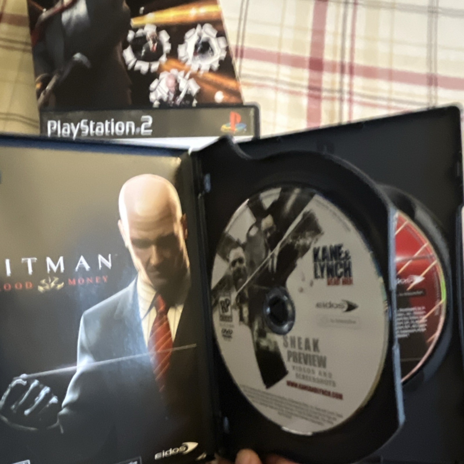 Eidos PlayStation Hitman Trilogy PS2 Games w/ Cases, Manuals & Bonus Discs