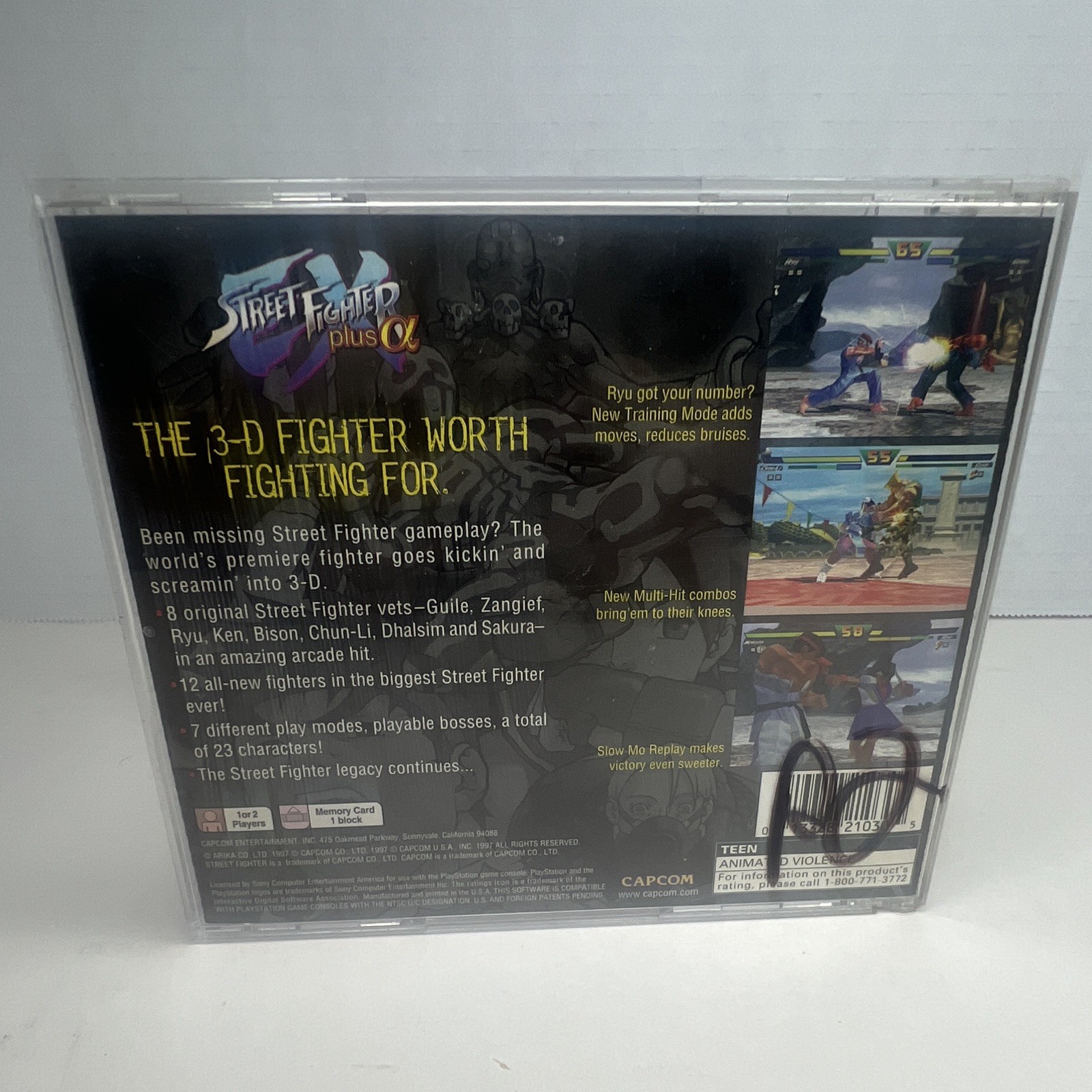 Capcom Street Fighter EX Plus Alpha PS1 1997 NTSC-U/C T Fighting Multiplayer