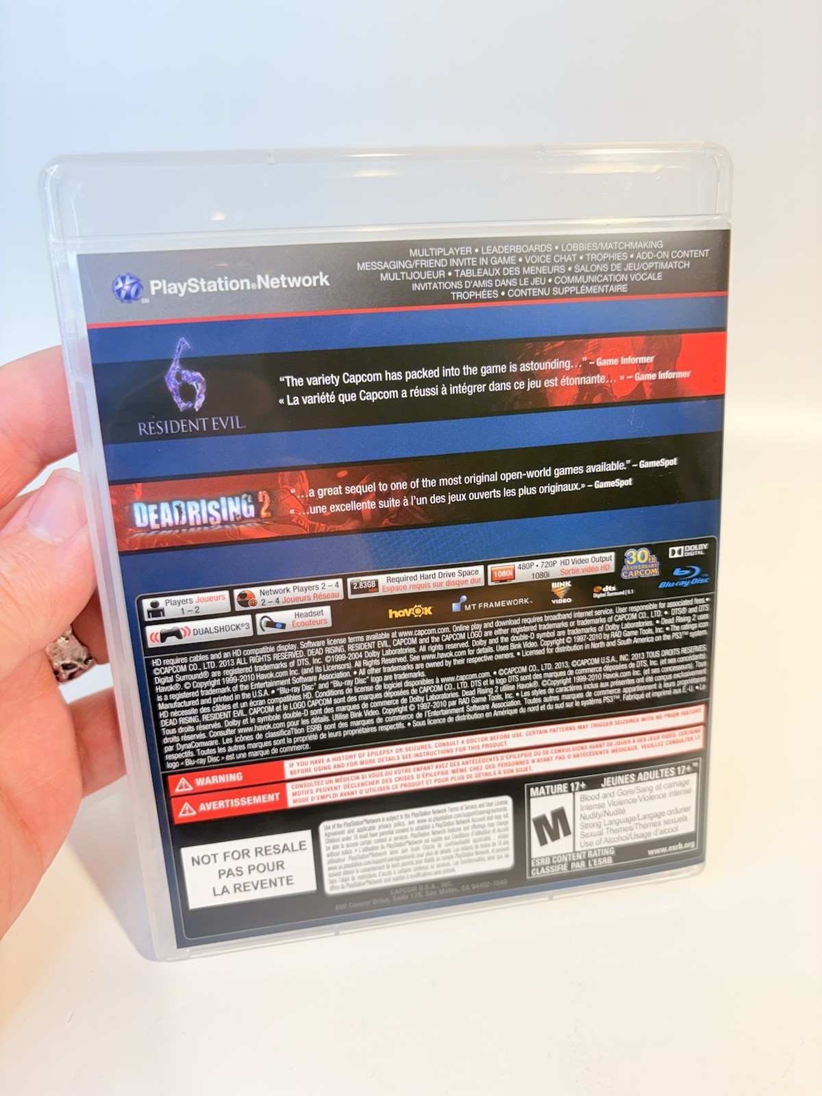 Capcom Essentials Resident Evil 6 & Dead Rising 2 (Sony PlayStation 3, 2013) PS3