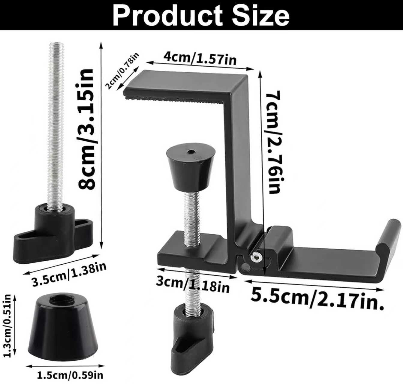 Headphone Stand for Desk, Aluminum Alloy Foldable Headphone Holder Headset S…