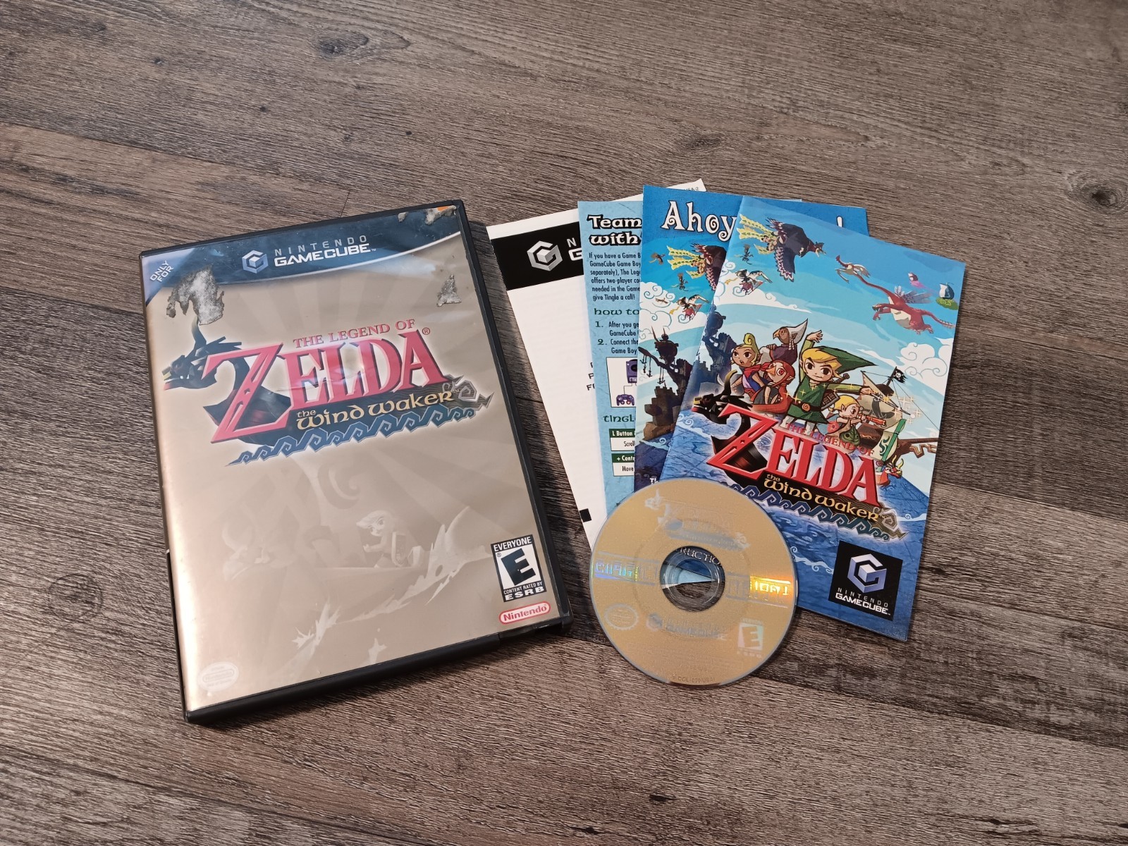 The Legend of Zelda Wind Waker Nintendo Gamecube 2003 Complete CIB Manual Insert