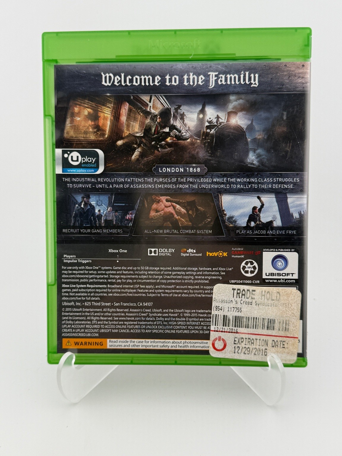 Assassin’s Creed Syndicate Limited Edition Xbox One Video Game London