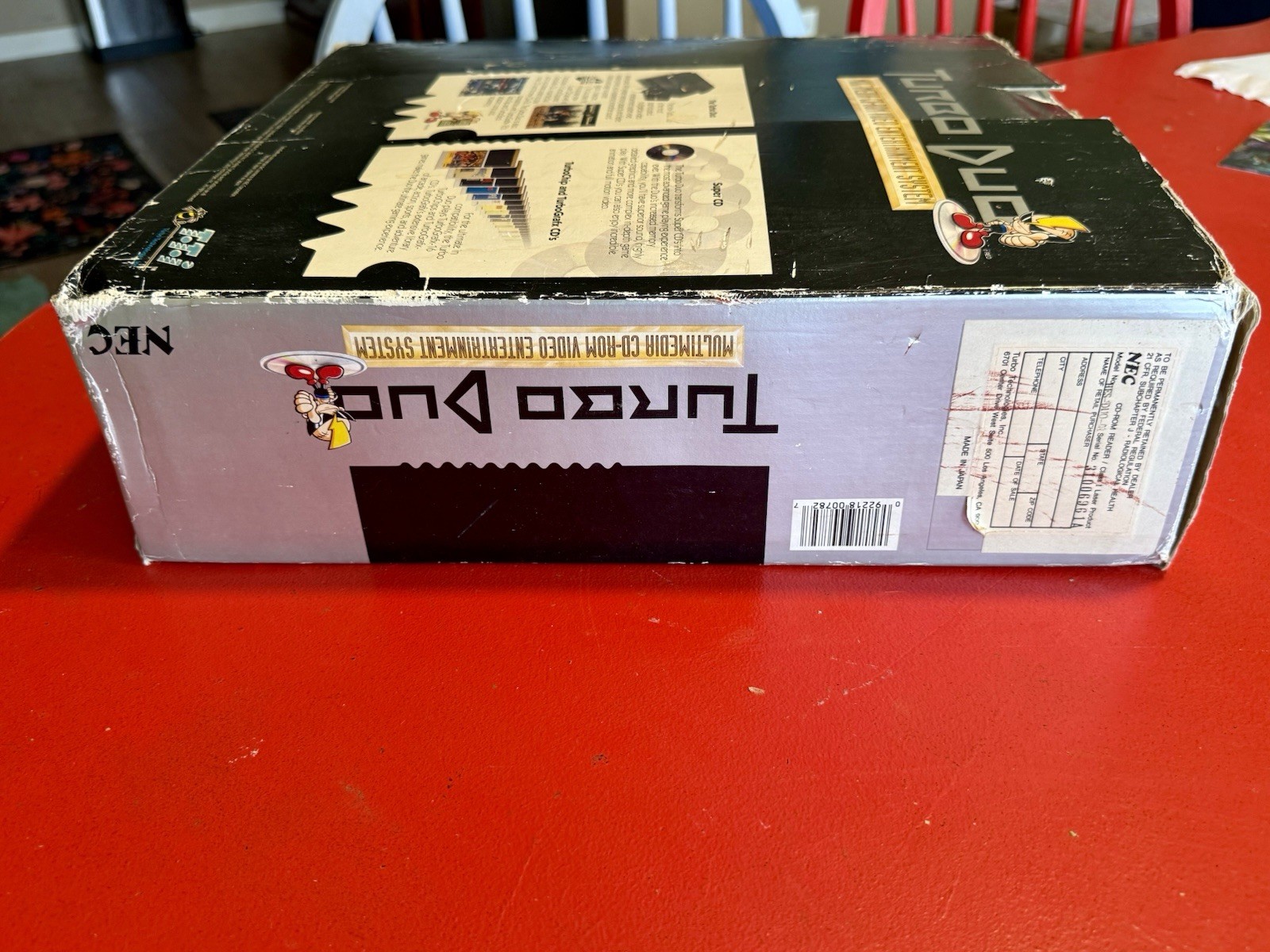 TurboGrafx-CD/TurboDuo Launch Edition Black Console, CIB, Tested & Working