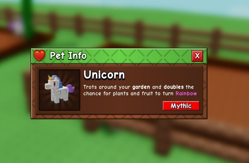 Unicorn Grow A Garden 2
