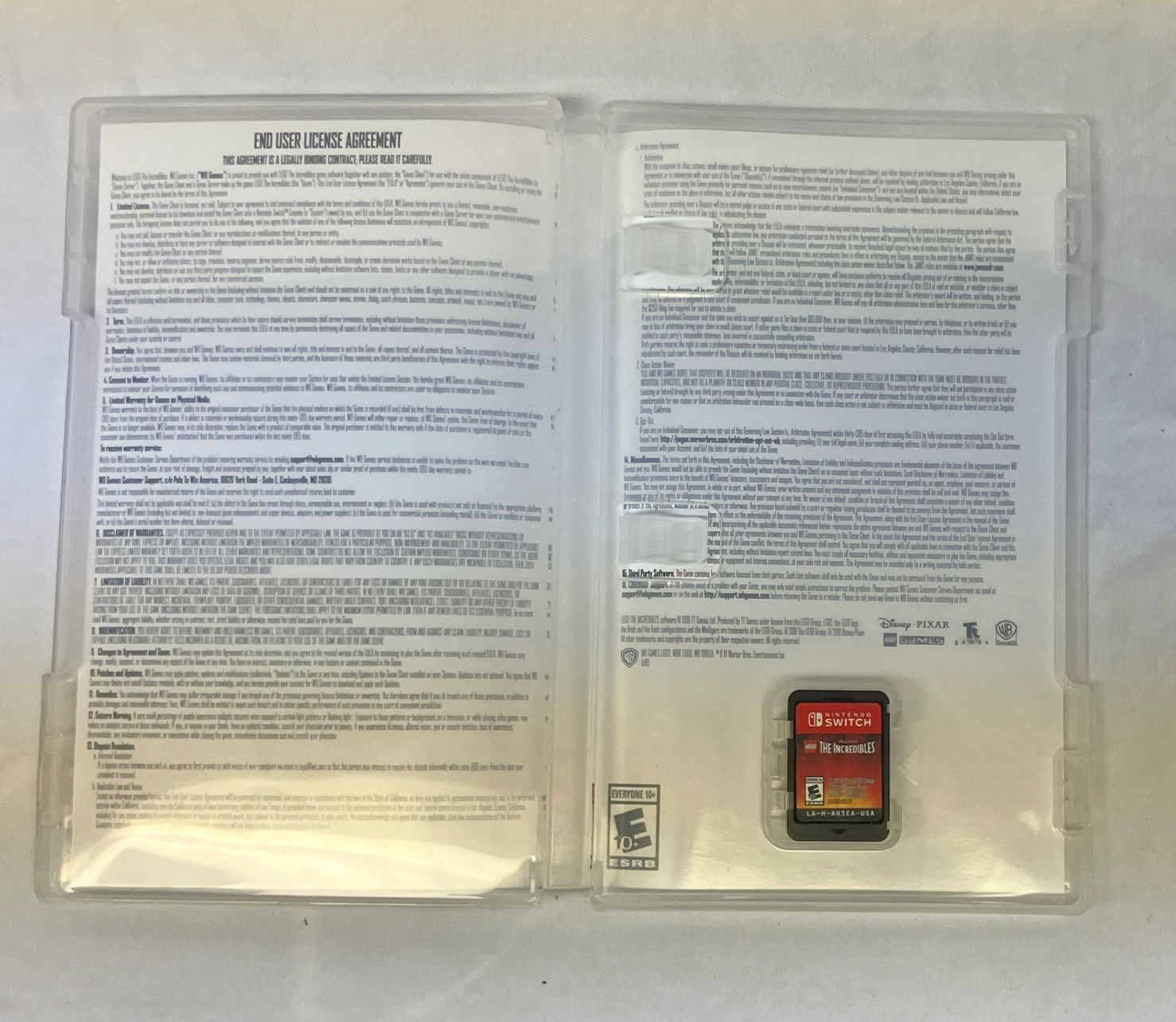 WB Games LEGO The Incredibles Nintendo Switch w/ Case, NTSC-U/C E10+ (2018)
