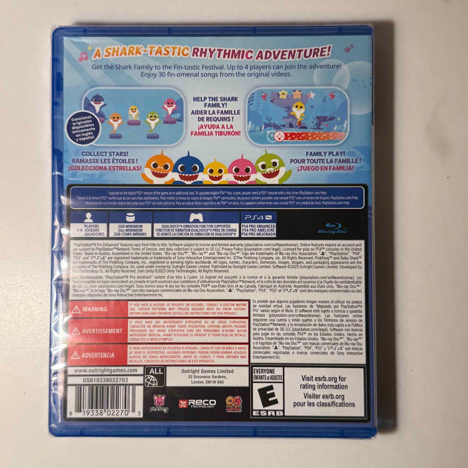 Baby Shark: Sing & Swim Party | PS4 | Lot #8 | NEW | Bundle 3+ Games & Save